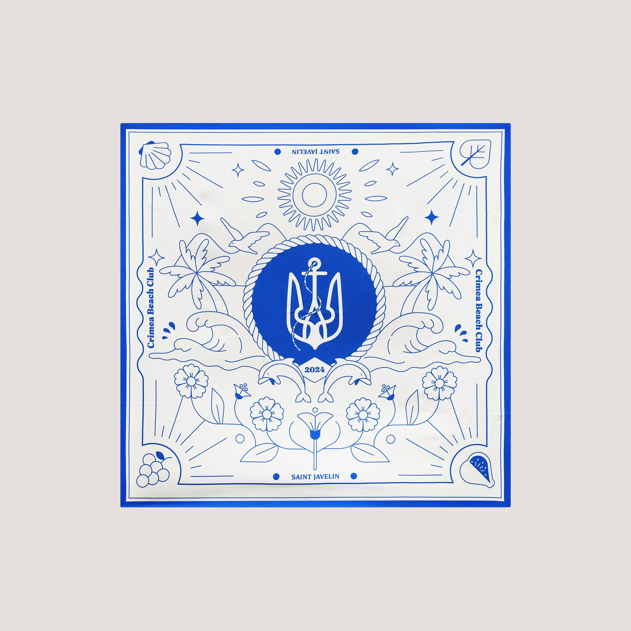 Crimea Silk Scarf – Anchor