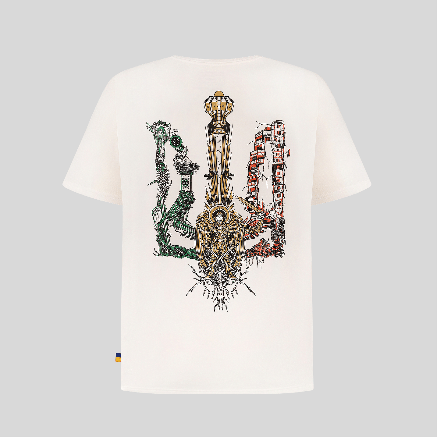 Bamboo Tryzub of War Standard - T-Shirt - Saint Javelin