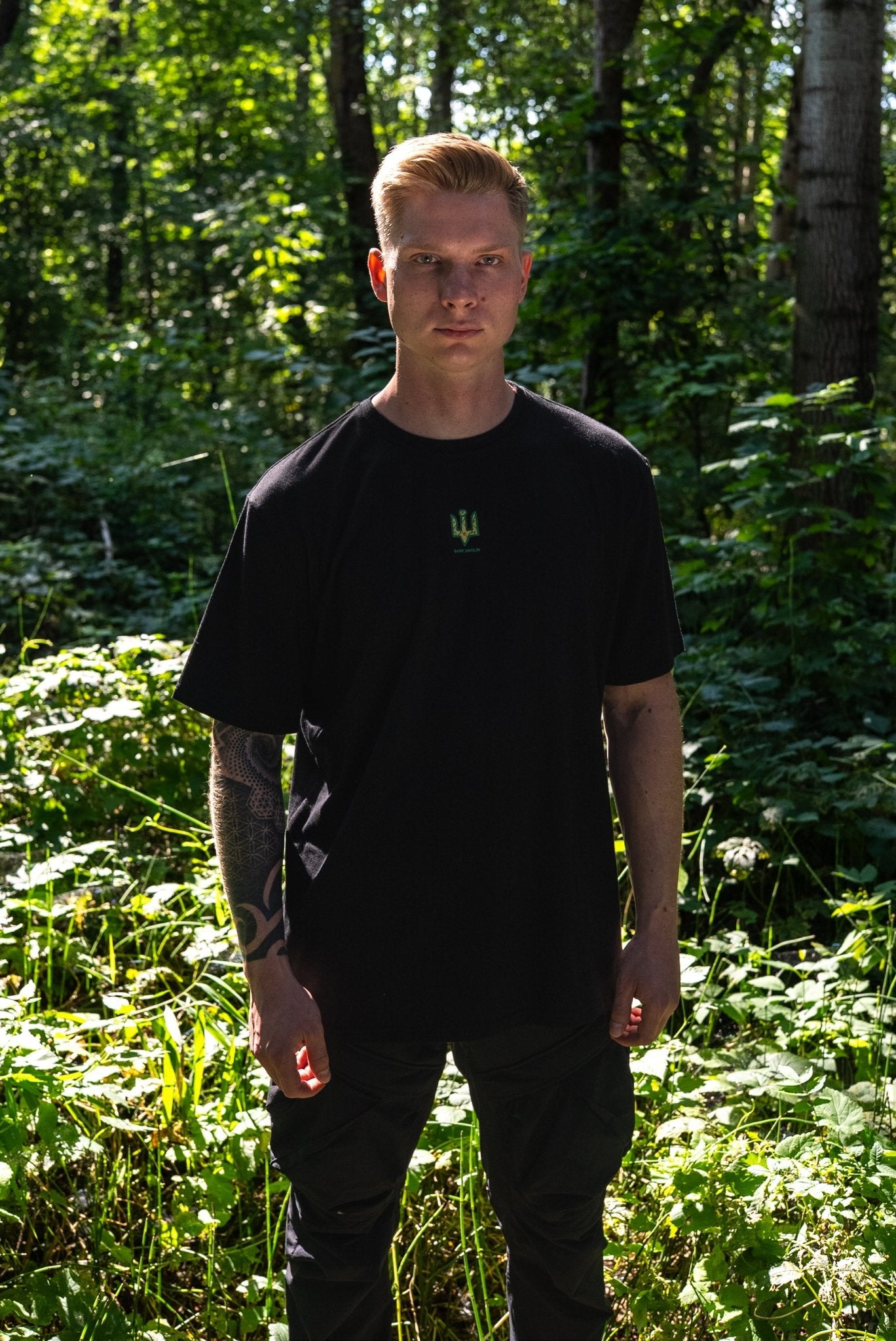 Bamboo Tryzub of War Standard - T-Shirt - Saint Javelin