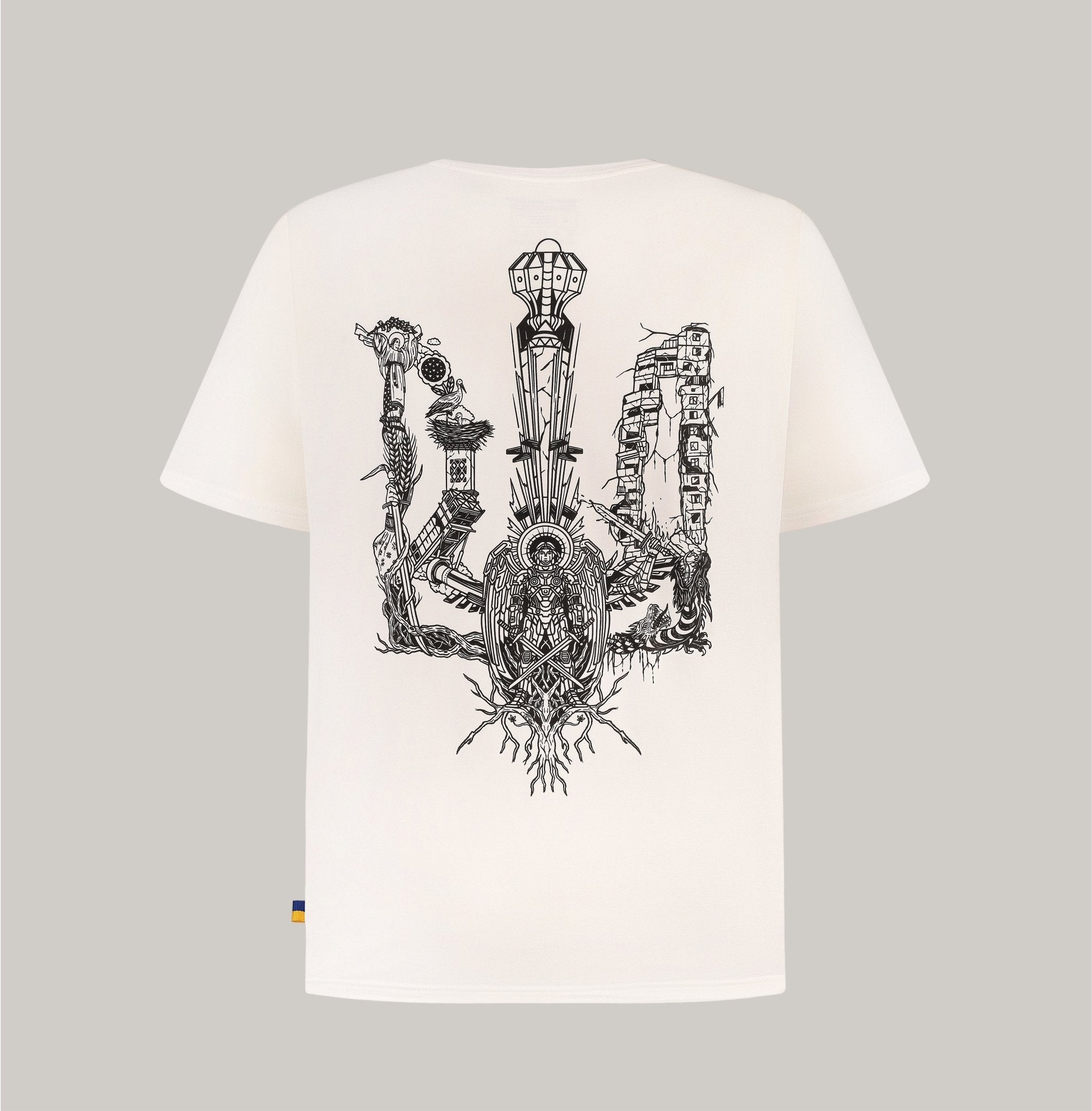 Bamboo Tryzub of War Standard - T-Shirt (Mono Edition) - Saint Javelin