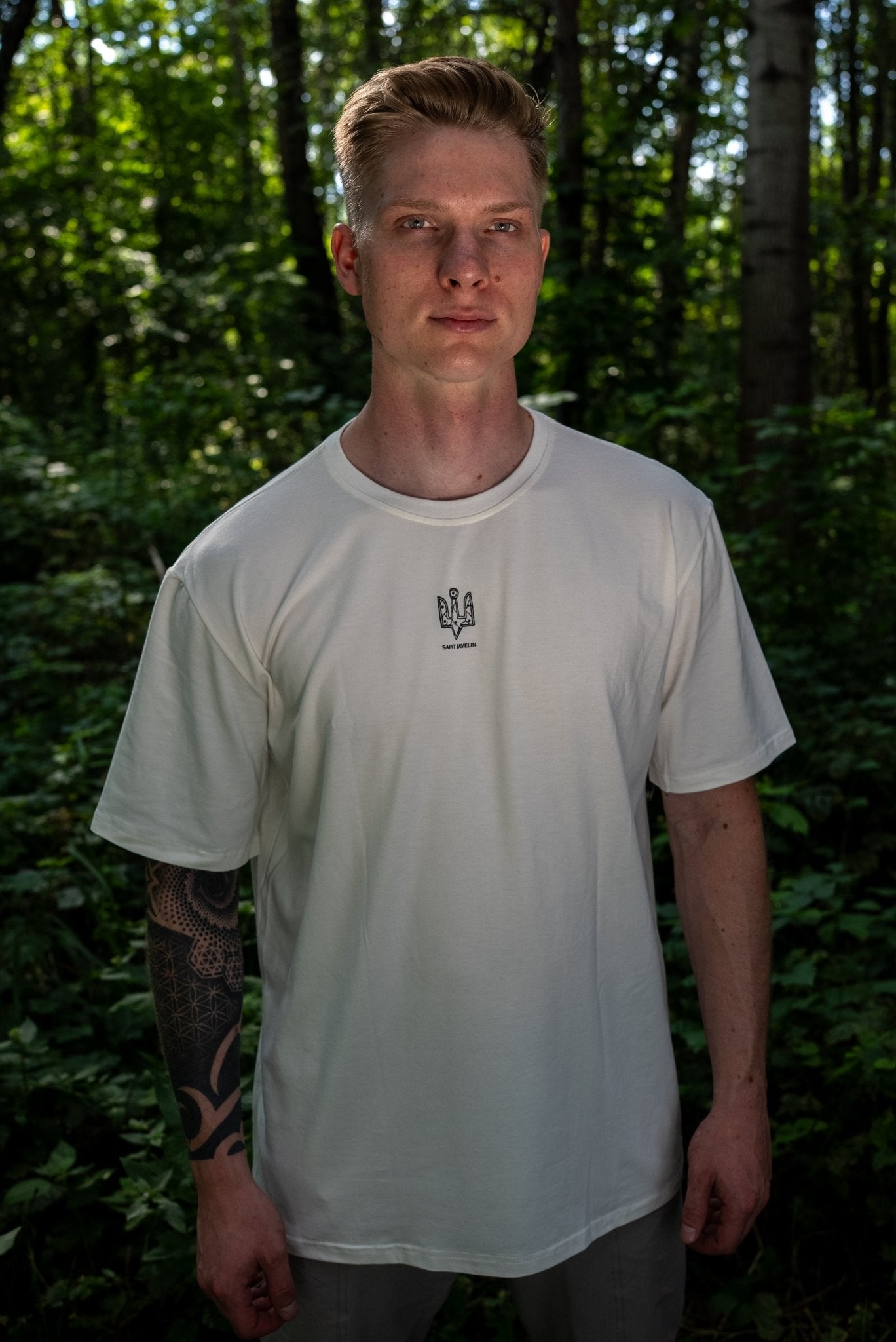 Bamboo Tryzub of War Standard - T-Shirt (Mono Edition) - Saint Javelin