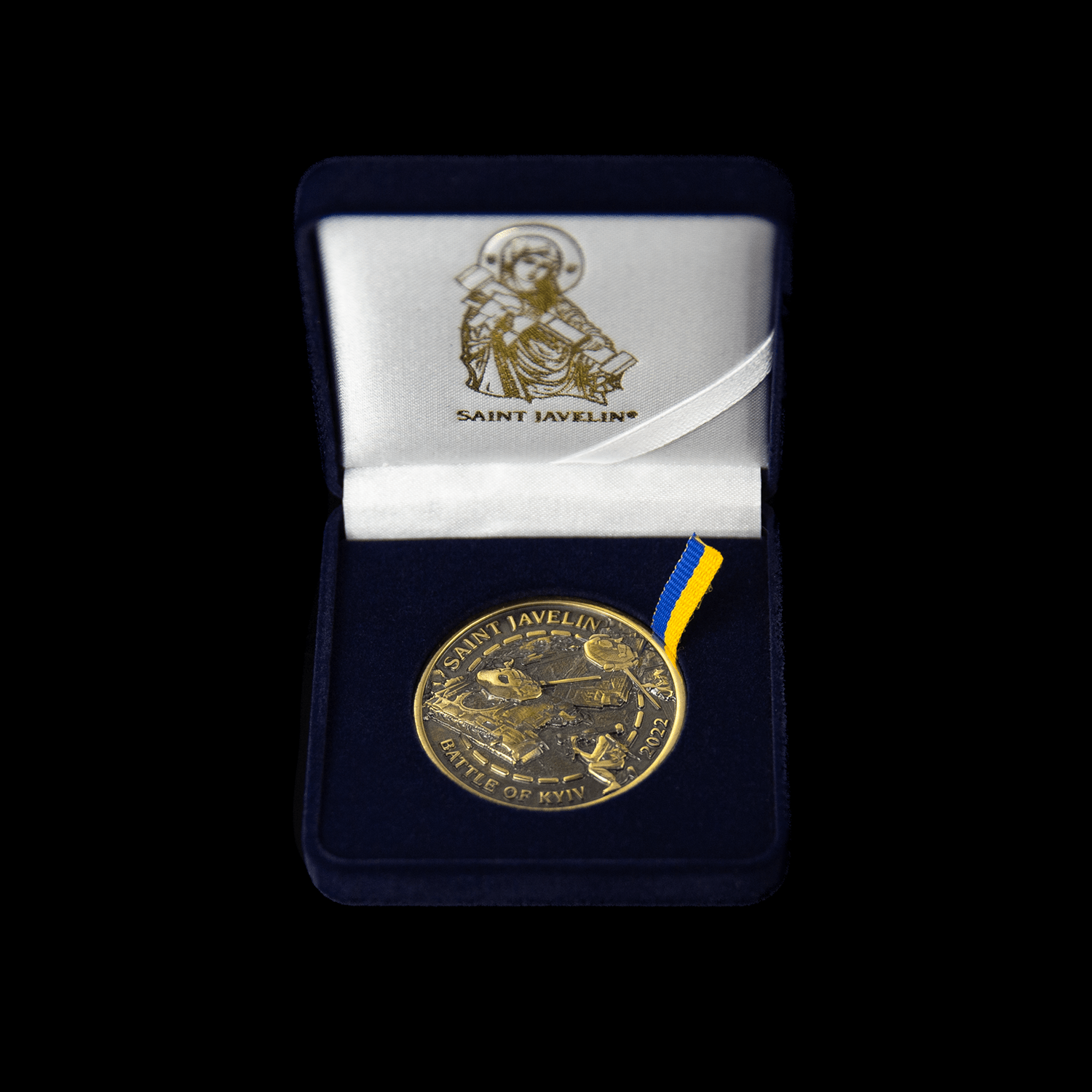 Battle of Kyiv - Challenge Coin (Recycled Artillery Shells) - Saint Javelin