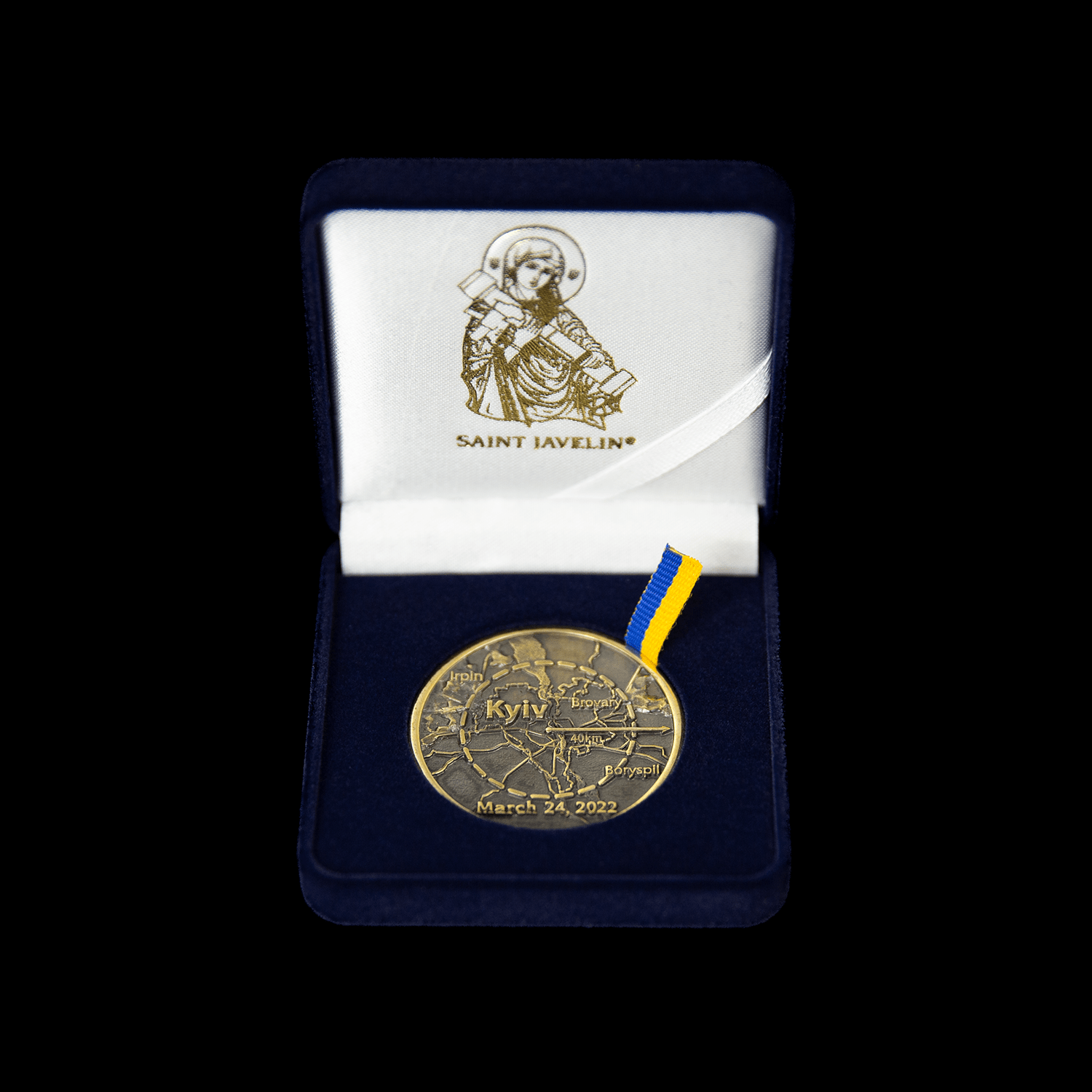 Battle of Kyiv - Challenge Coin (Recycled Artillery Shells) - Saint Javelin