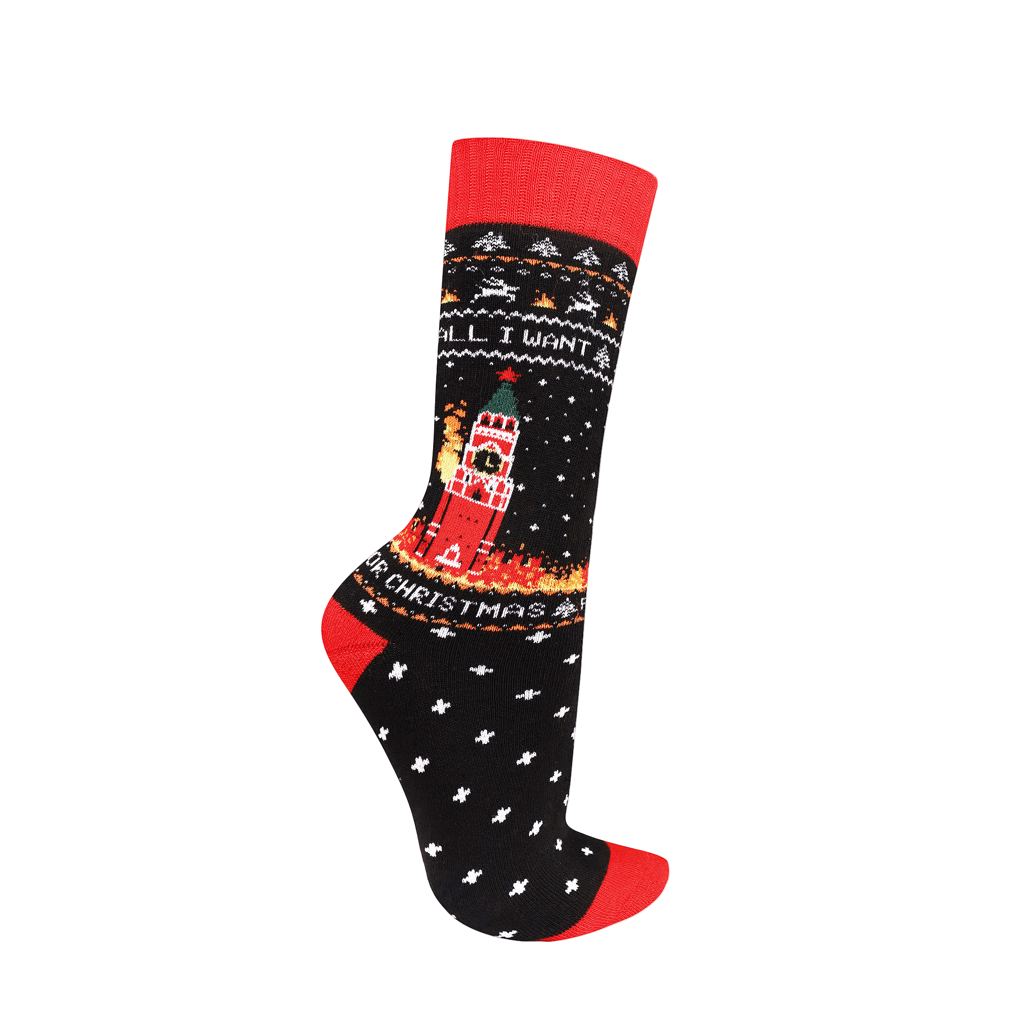 BURNING KREMLIN Christmas Socks