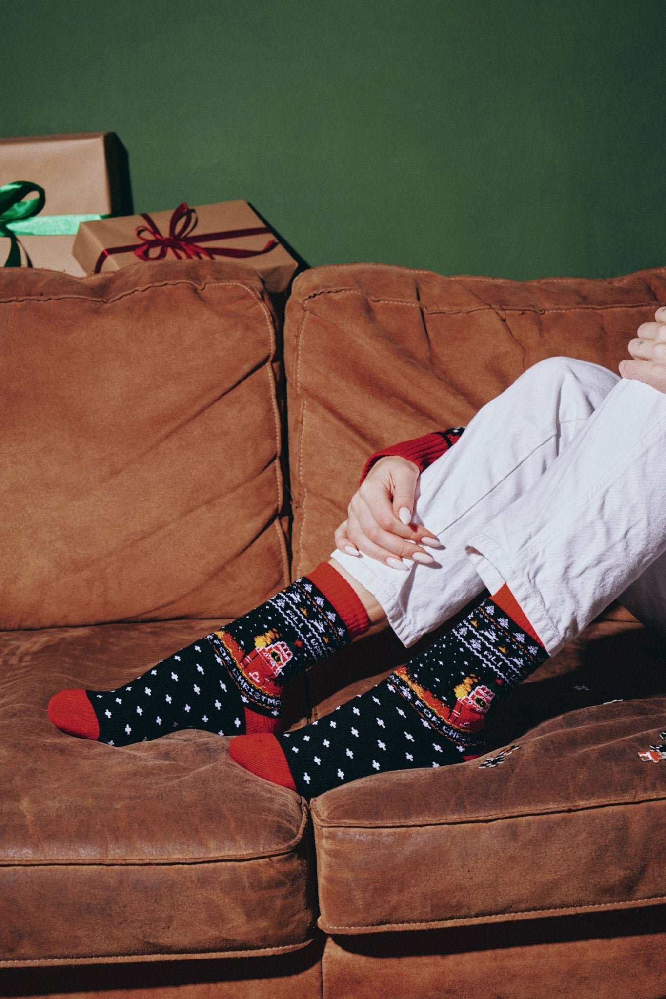 BURNING KREMLIN Christmas Socks