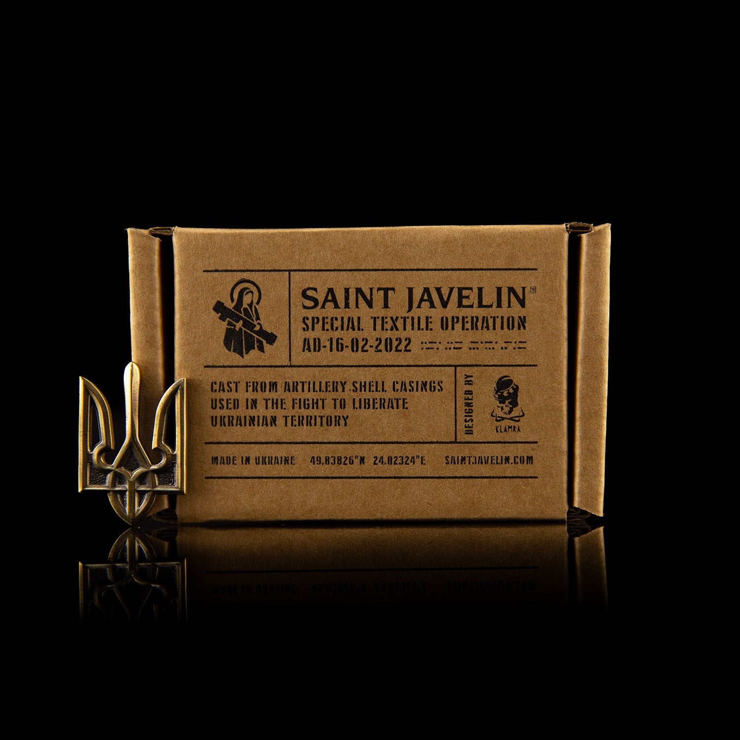 Classic Tryzub - Pin (Recycled Artillery Shells) - Saint Javelin