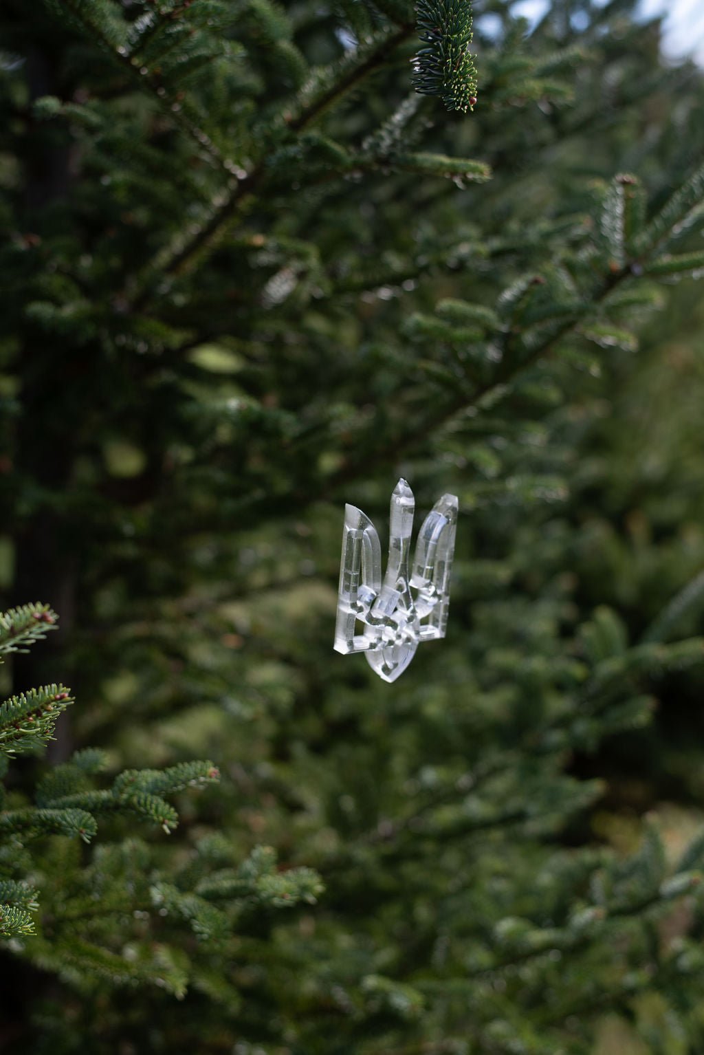 Clear Tryzub Ornament - Saint Javelin