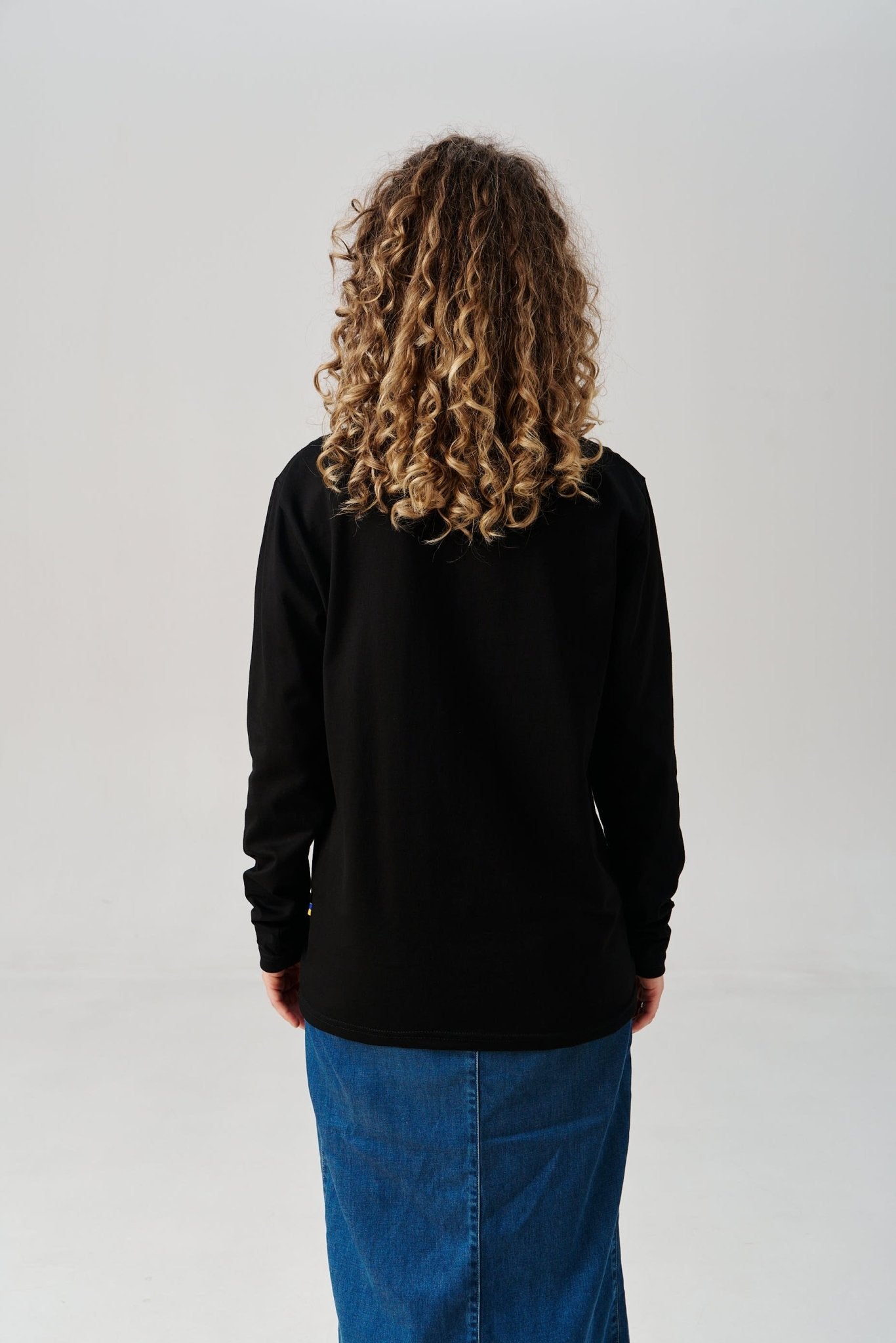 Cotton Embroidered Tryzub Long Sleeve - Saint Javelin