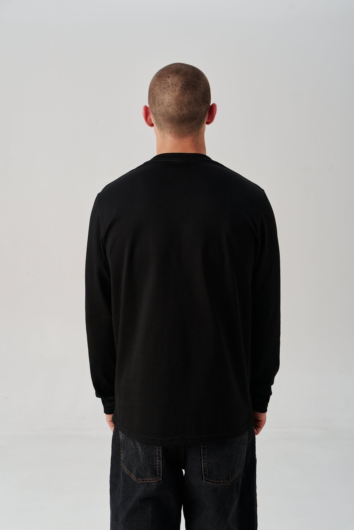 Cotton Embroidered Tryzub Long Sleeve - Saint Javelin
