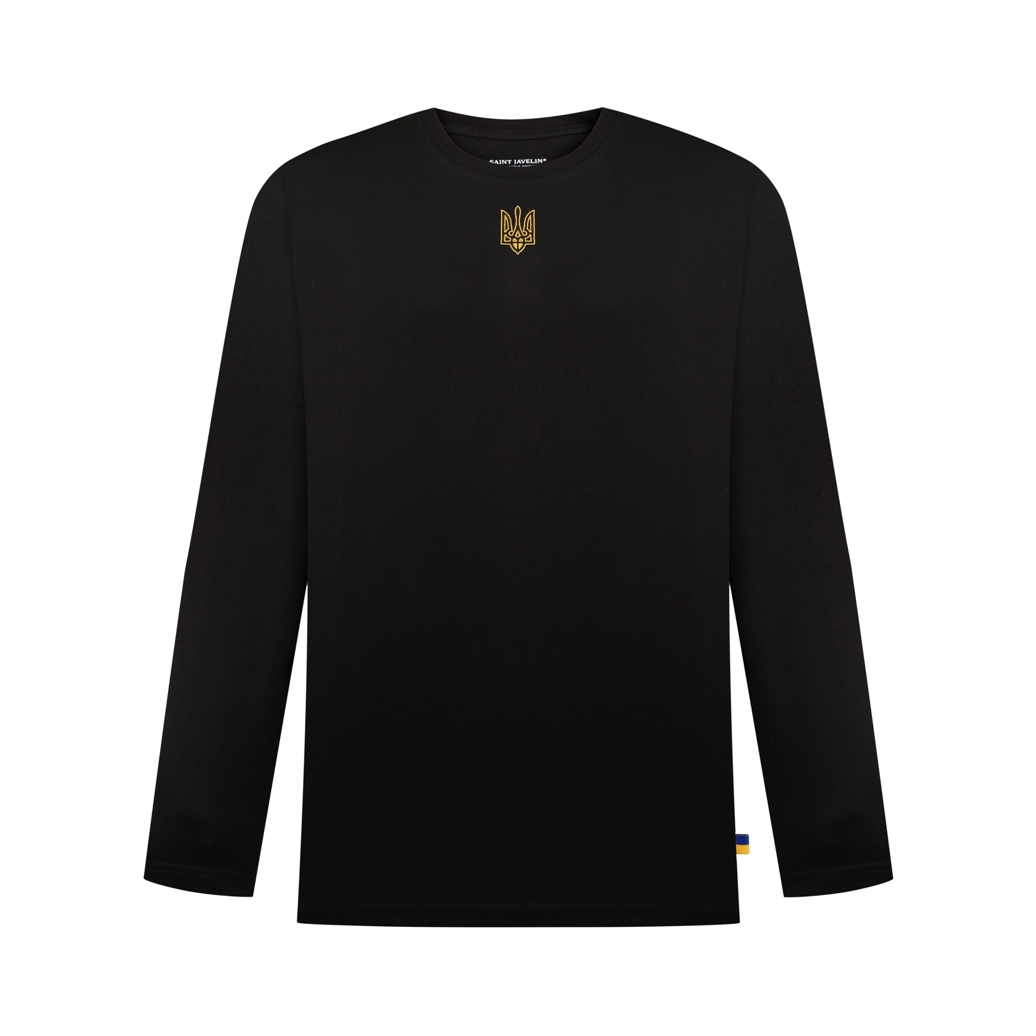 Cotton Embroidered Tryzub Long Sleeve - Saint Javelin
