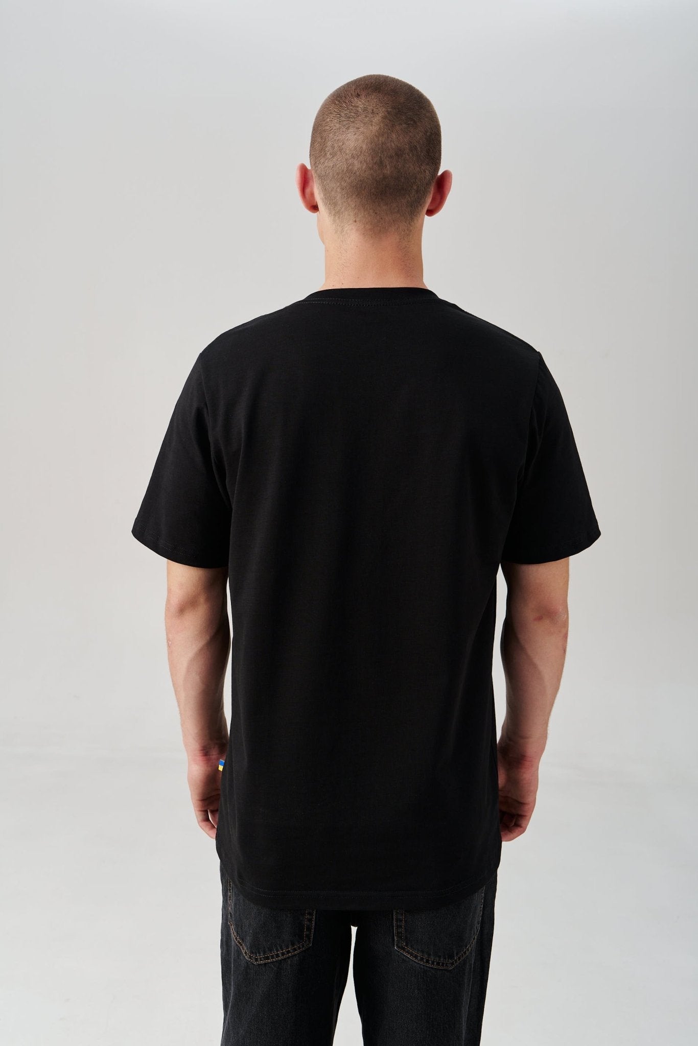 Cotton Embroidered Tryzub Oversized T-Shirt - Saint Javelin