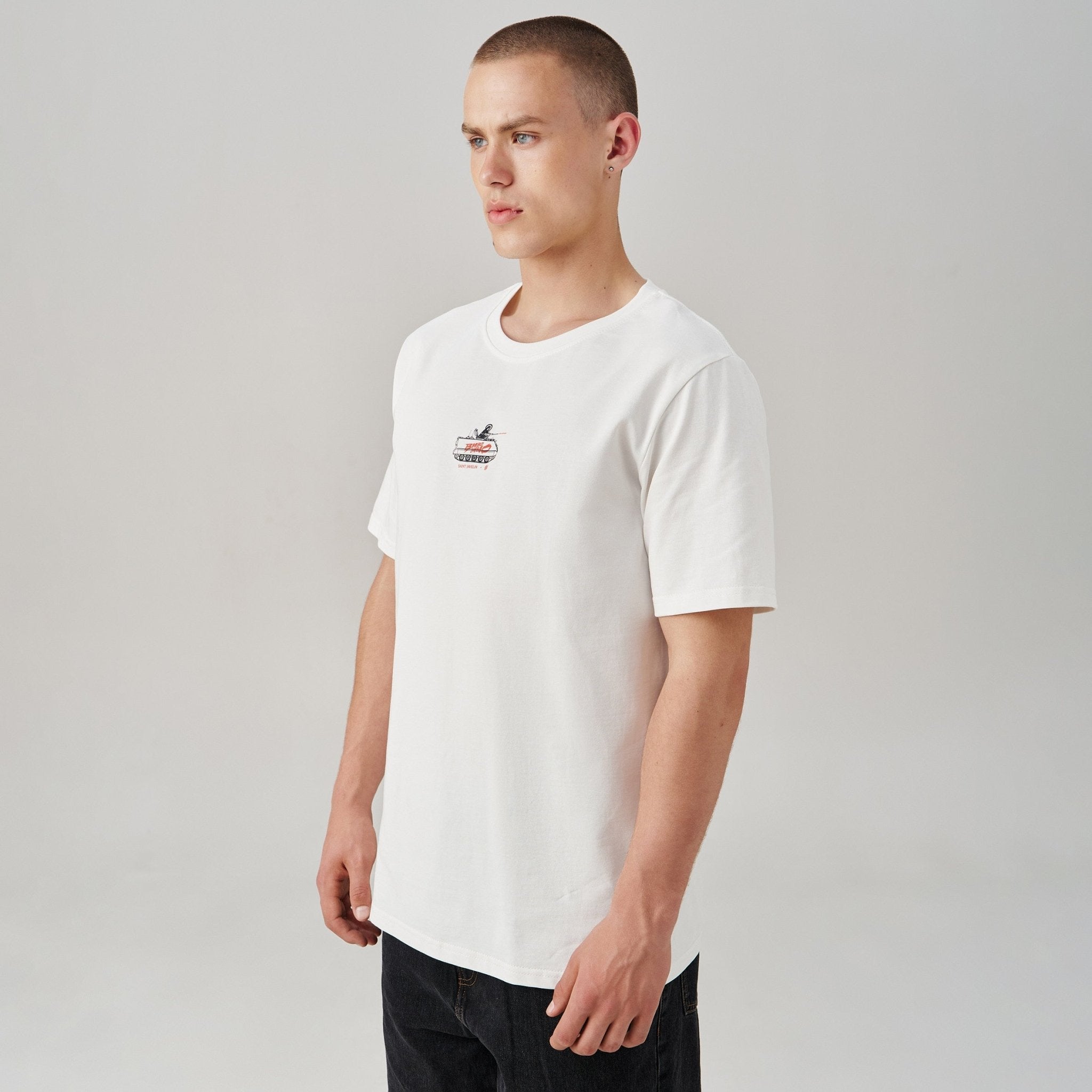 white 3rd t-shirt male front