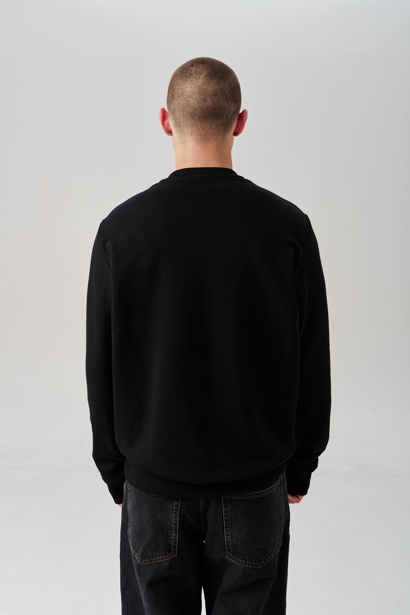 Crewneck Embroidered Tryzub Sweatshirt - Saint Javelin