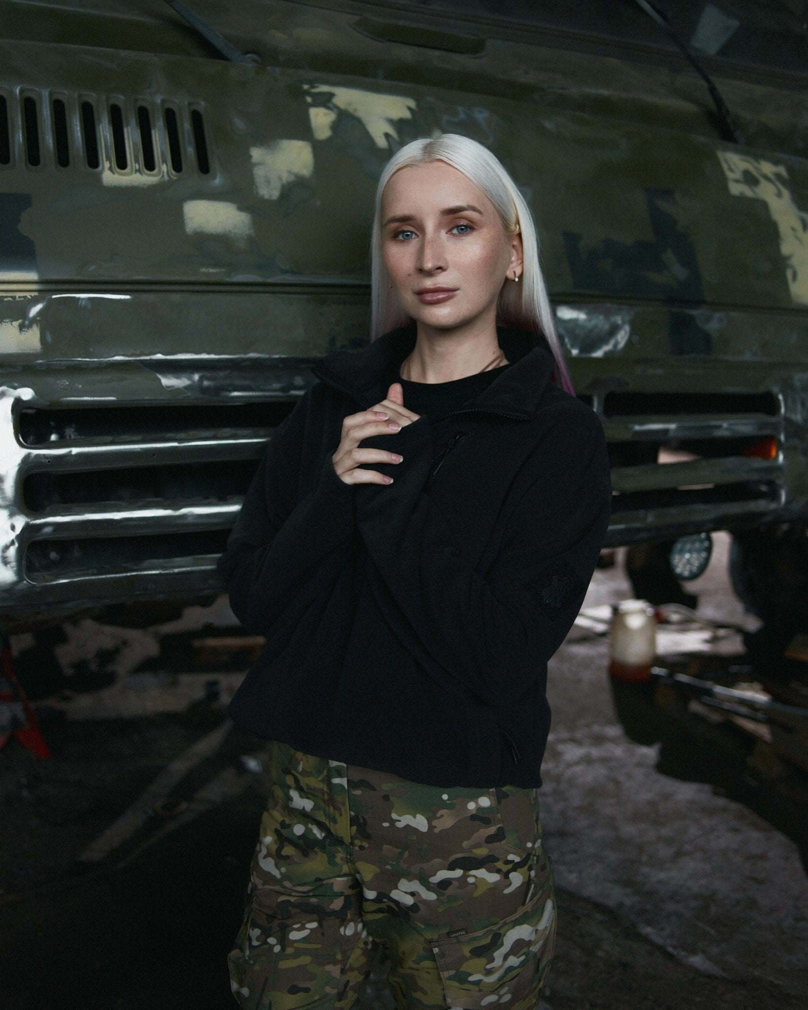 Defender Polartec 1/4 Zip Fleece - Black - Saint Javelin