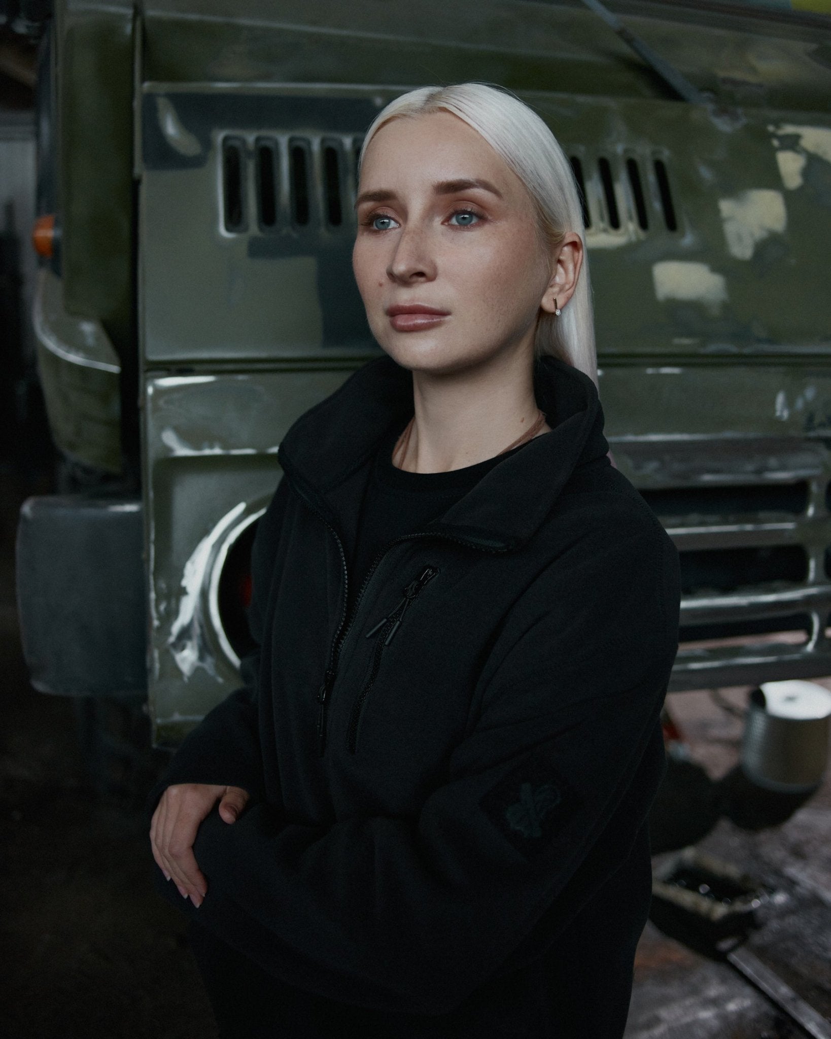 Defender Polartec 1/4 Zip Fleece - Black - Saint Javelin