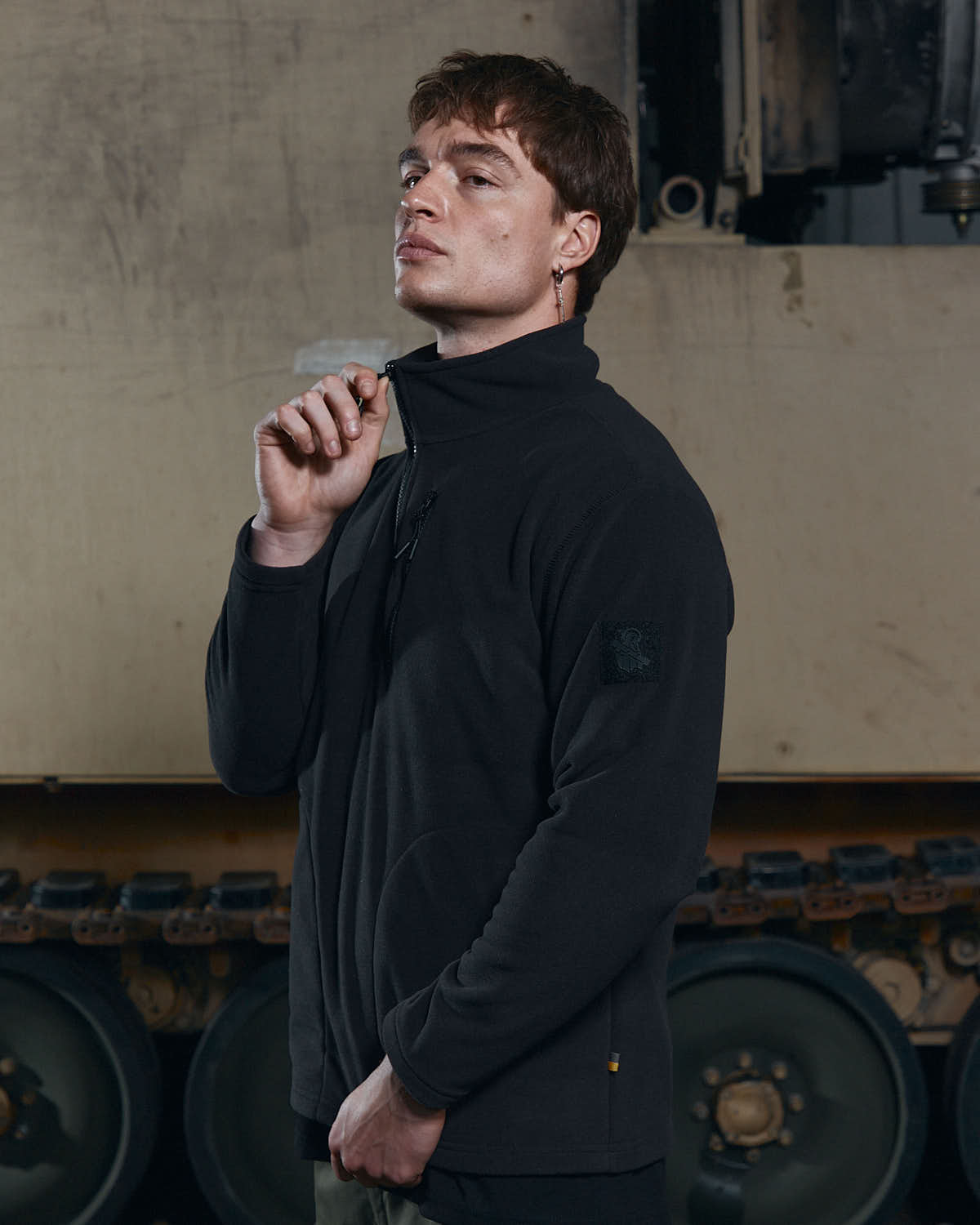 Defender Polartec 1/4 Zip Fleece - Black - Saint Javelin