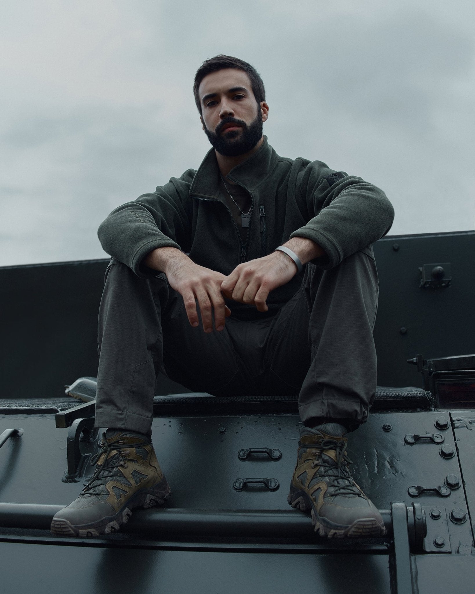 Defender Polartec 1/4 Zip Fleece - Olive - Saint Javelin