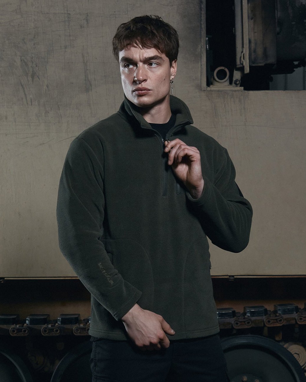 Defender Polartec 1/4 Zip Fleece - Olive - Saint Javelin