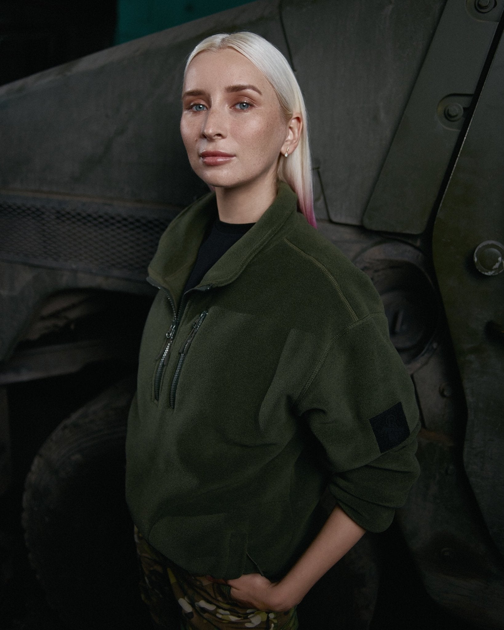 Defender Polartec 1/4 Zip Fleece - Olive - Saint Javelin