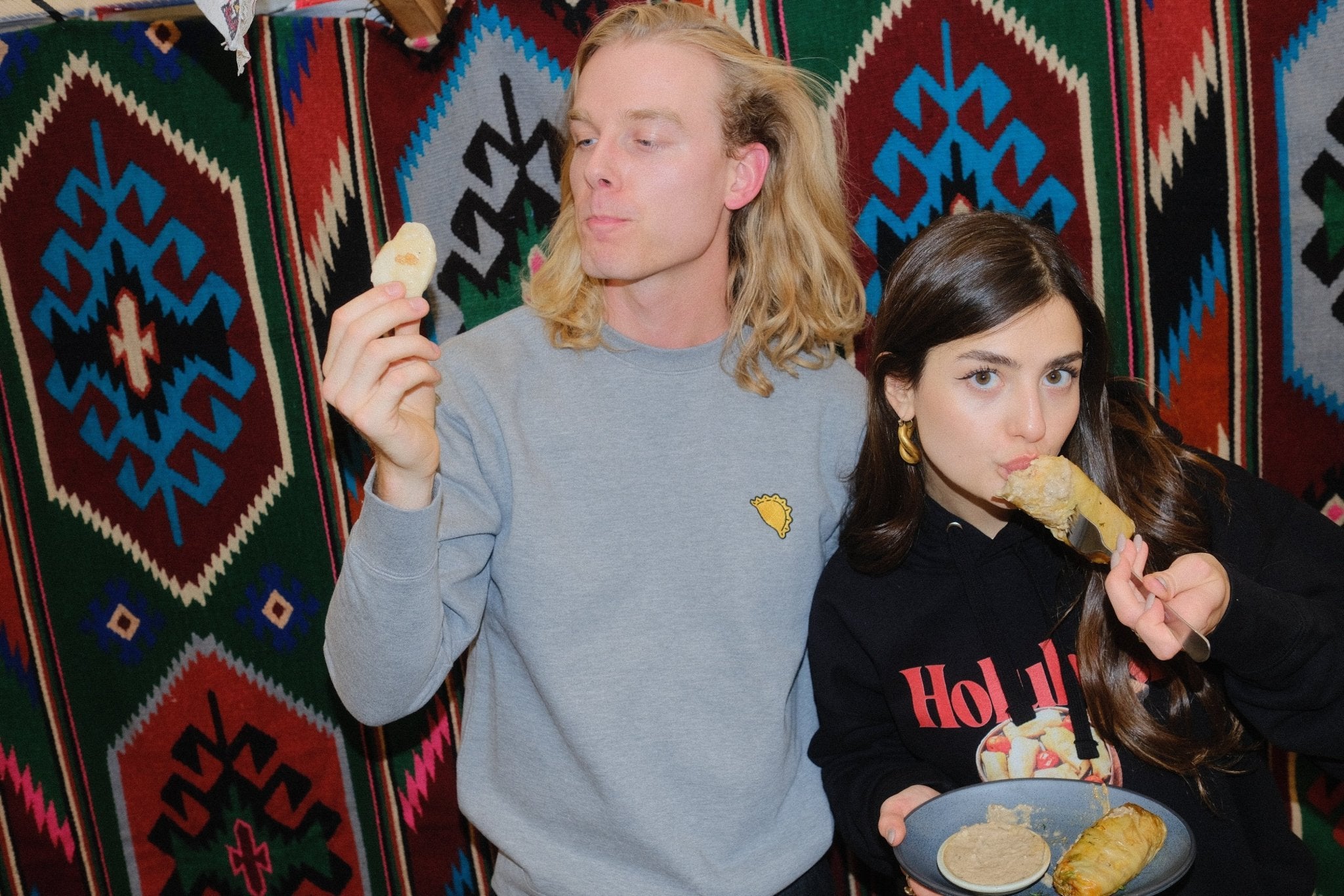 Embroidered Varenyk - Adult Crewneck Sweatshirt - Saint Javelin