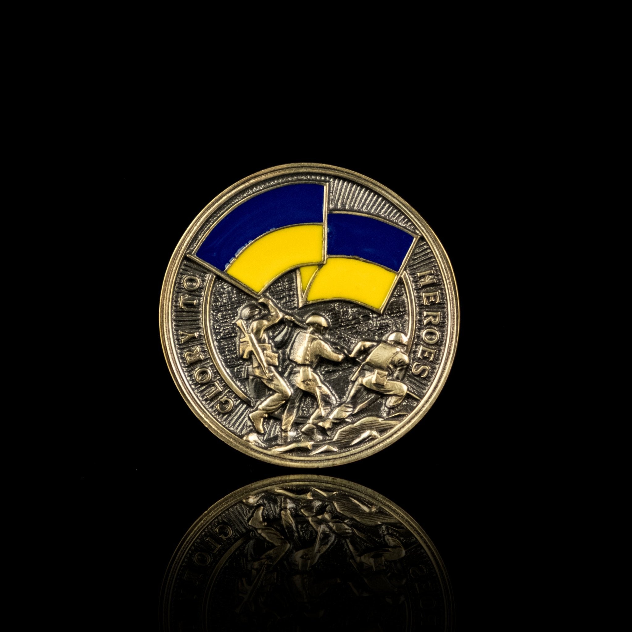 Flag of Freedom - Challenge Coin (Recycled Artillery Shells) - Saint Javelin