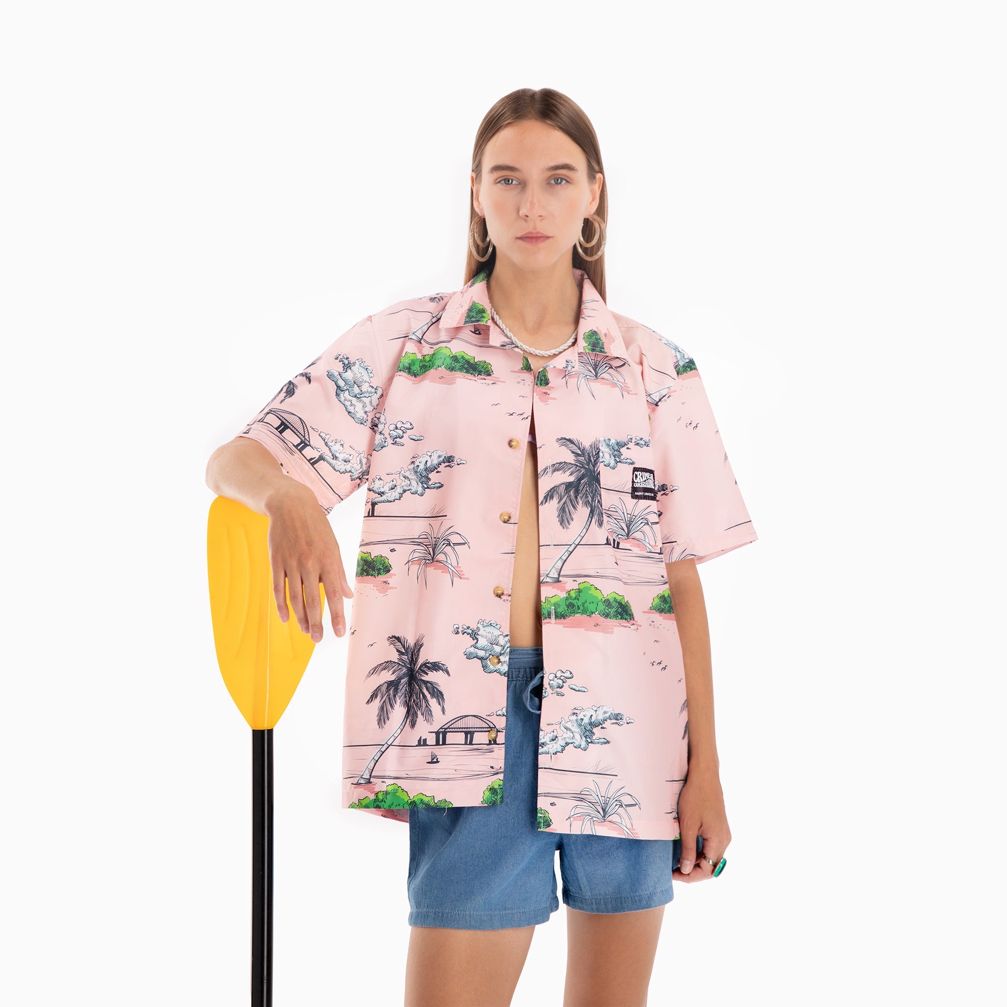 Kerch Bridge on Fire – Hawaiian Shirt - Saint Javelin