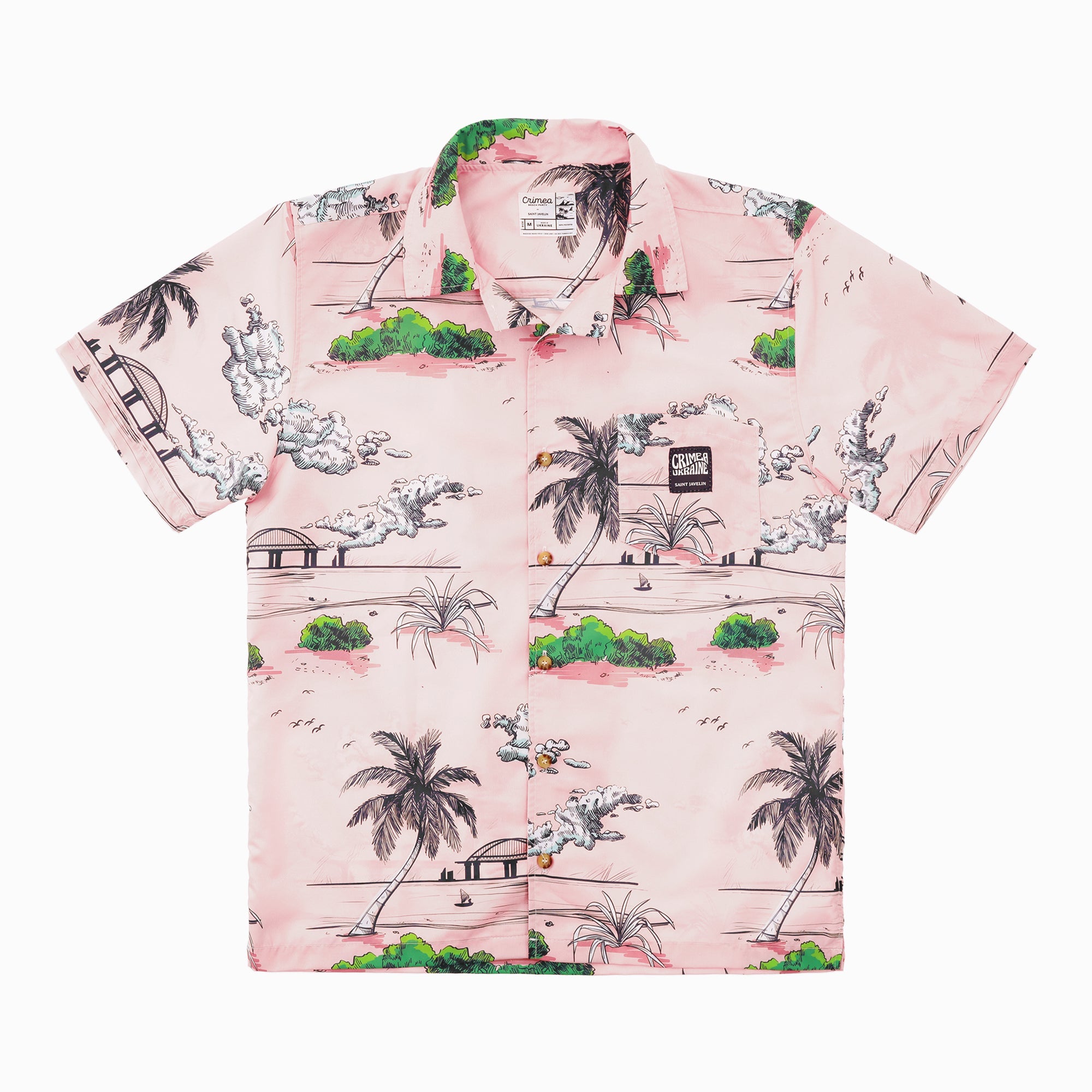 Kerch Bridge on Fire – Hawaiian Shirt - Saint Javelin