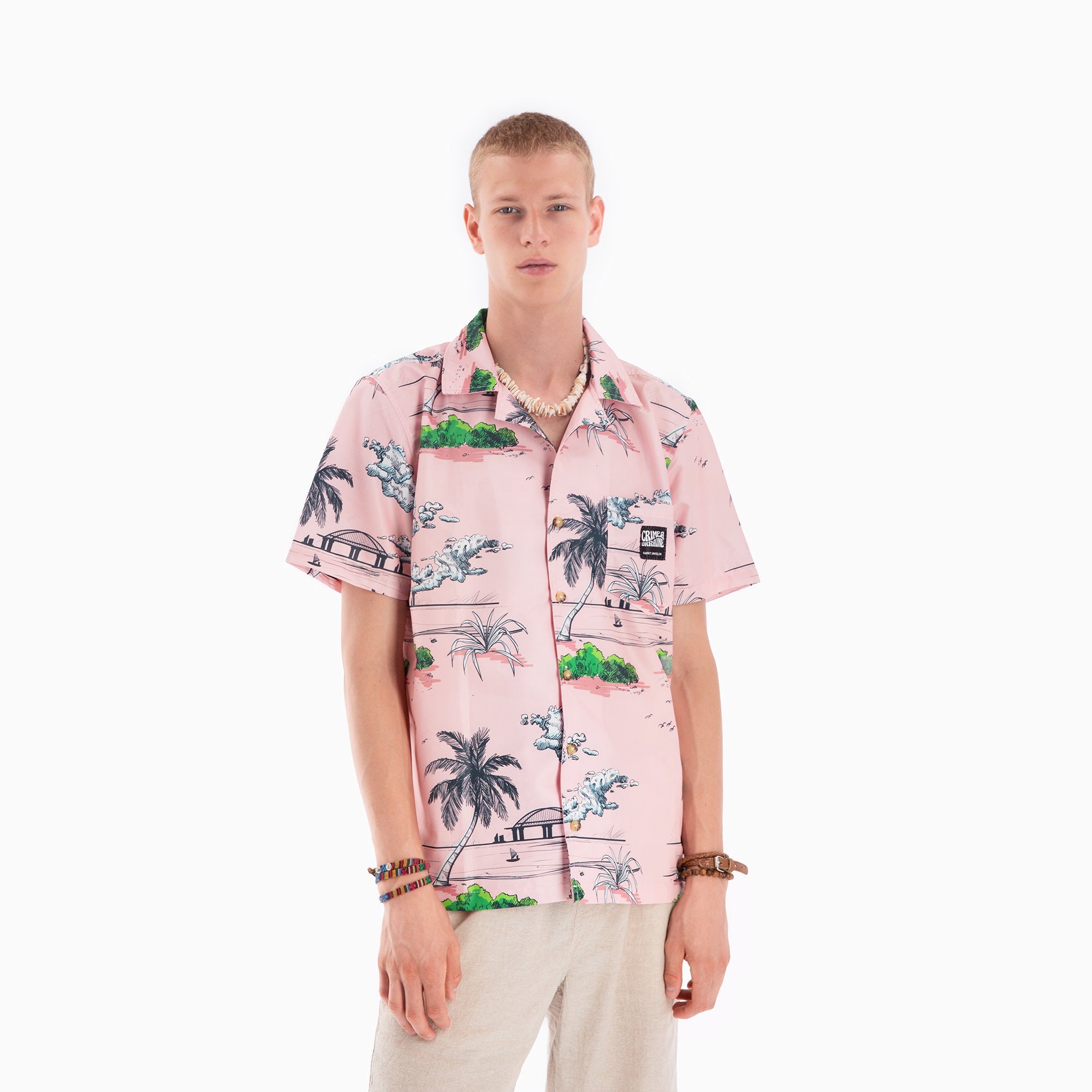 Kerch Bridge on Fire – Hawaiian Shirt - Saint Javelin