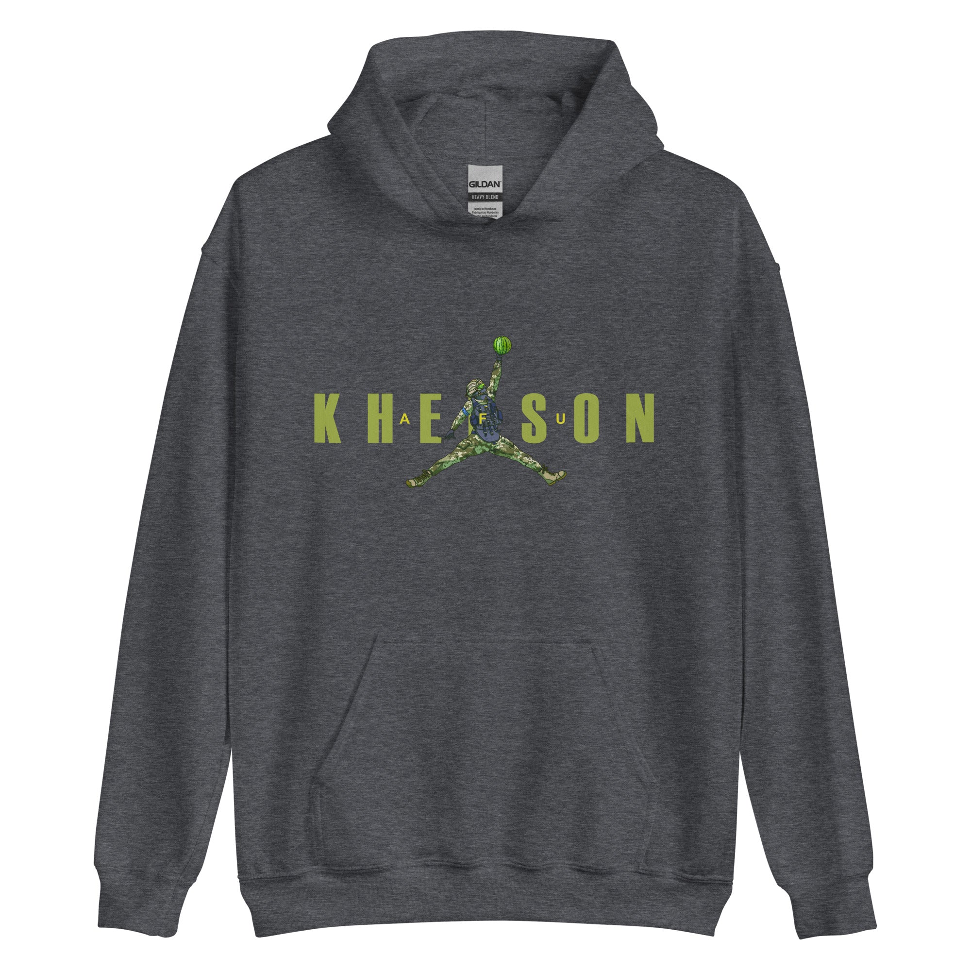 Kherson - Watermelon Warrior Army Green - Adult Hoodie - Saint Javelin