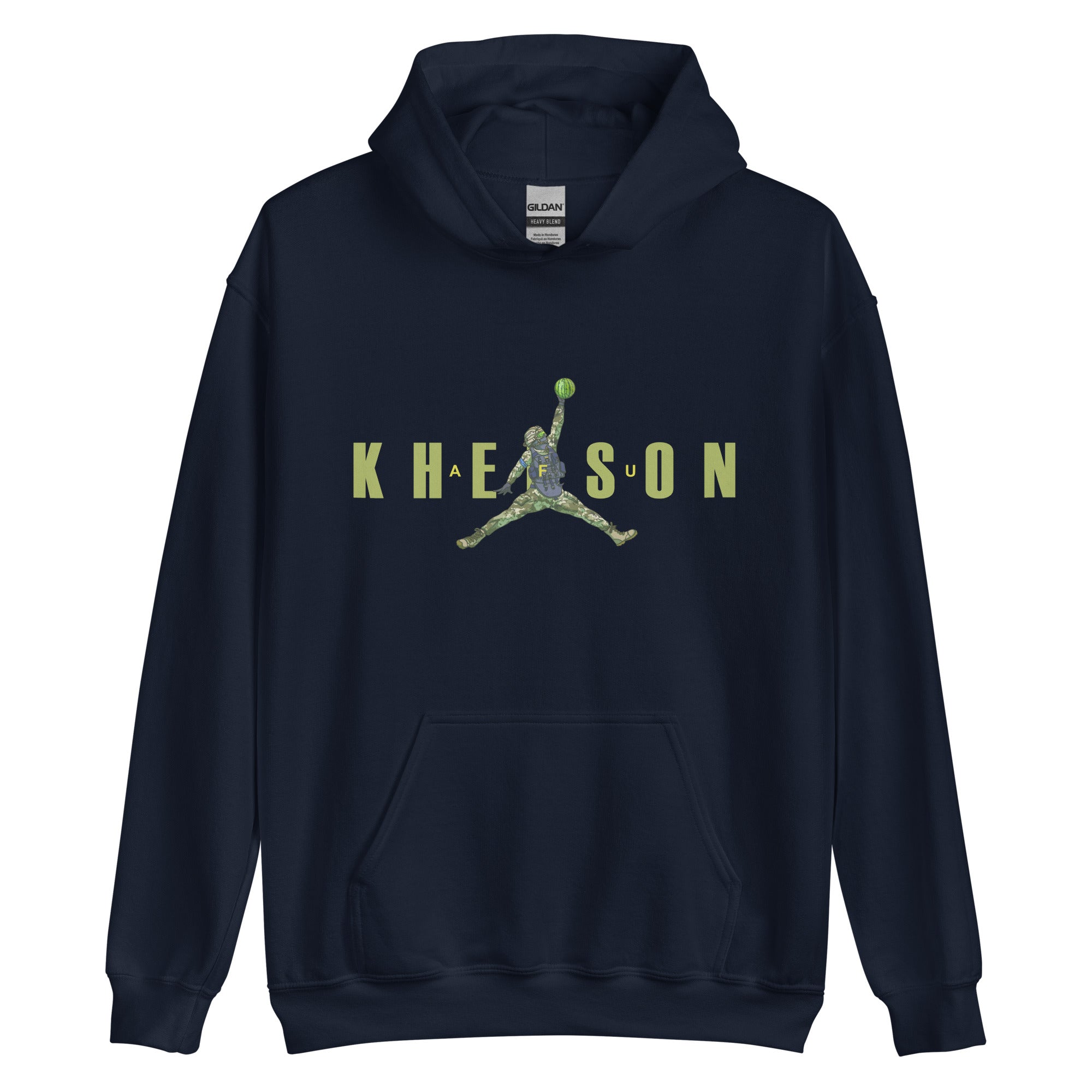Kherson - Watermelon Warrior Army Green - Adult Hoodie - Saint Javelin