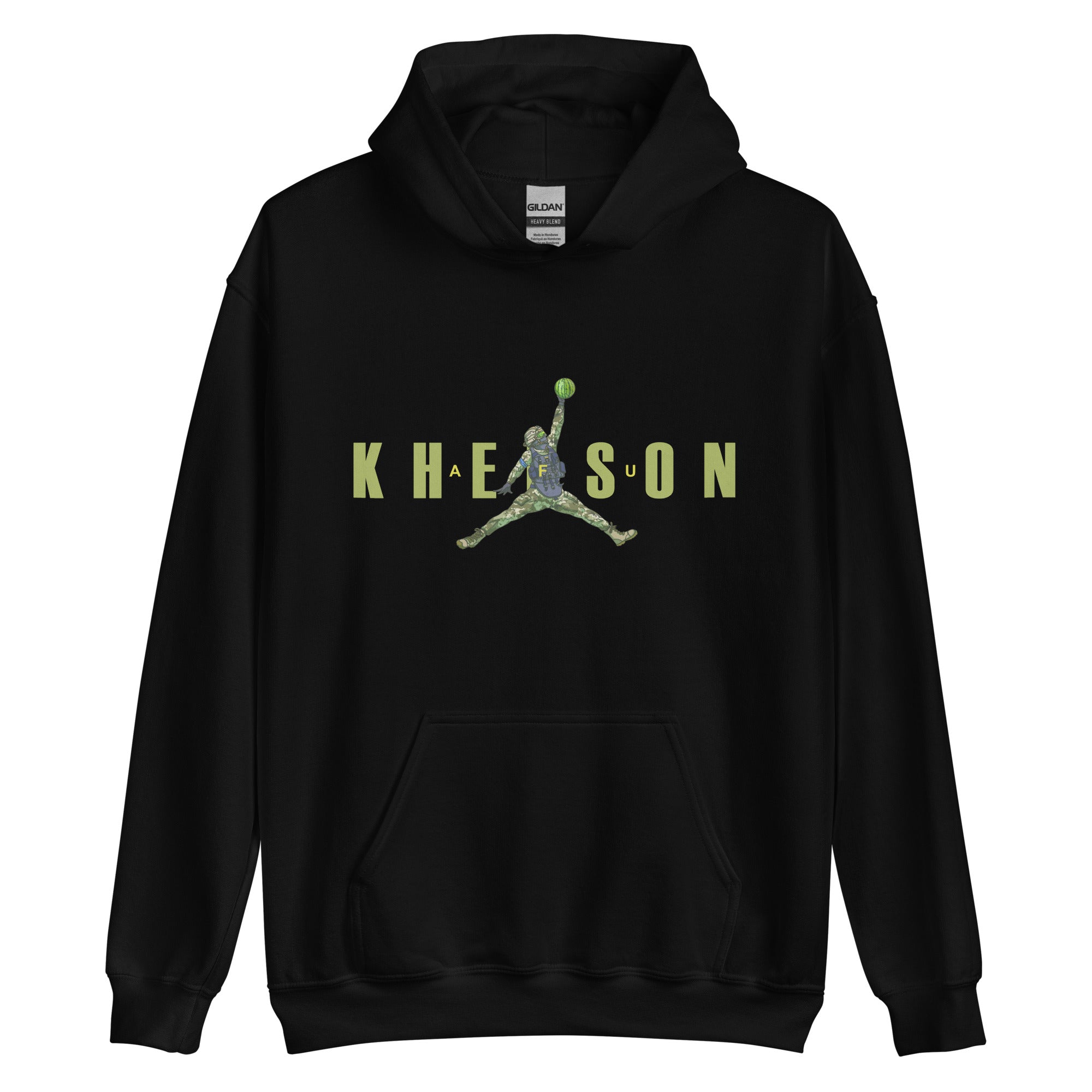 Kherson - Watermelon Warrior Army Green - Adult Hoodie - Saint Javelin