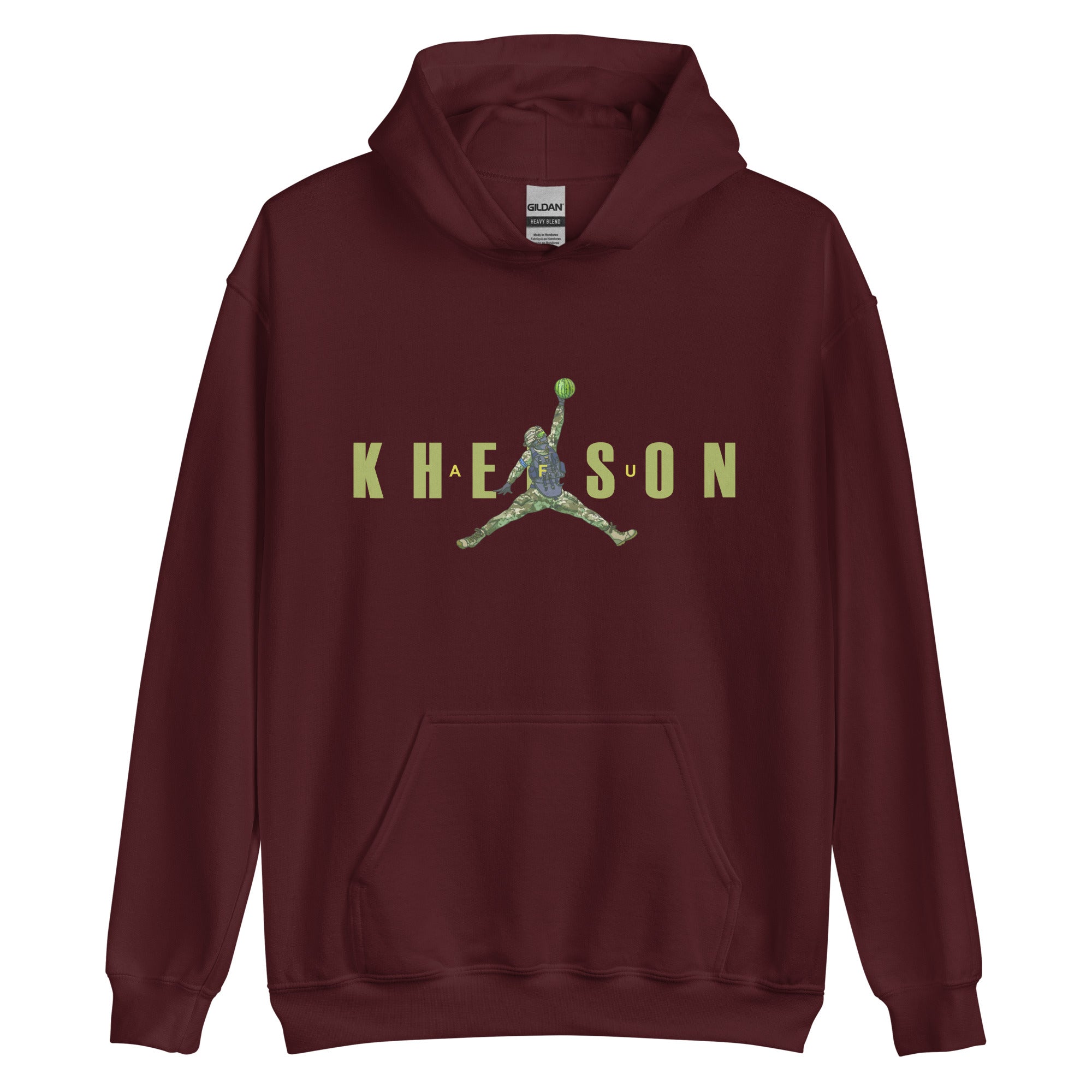 Kherson - Watermelon Warrior Army Green - Adult Hoodie - Saint Javelin