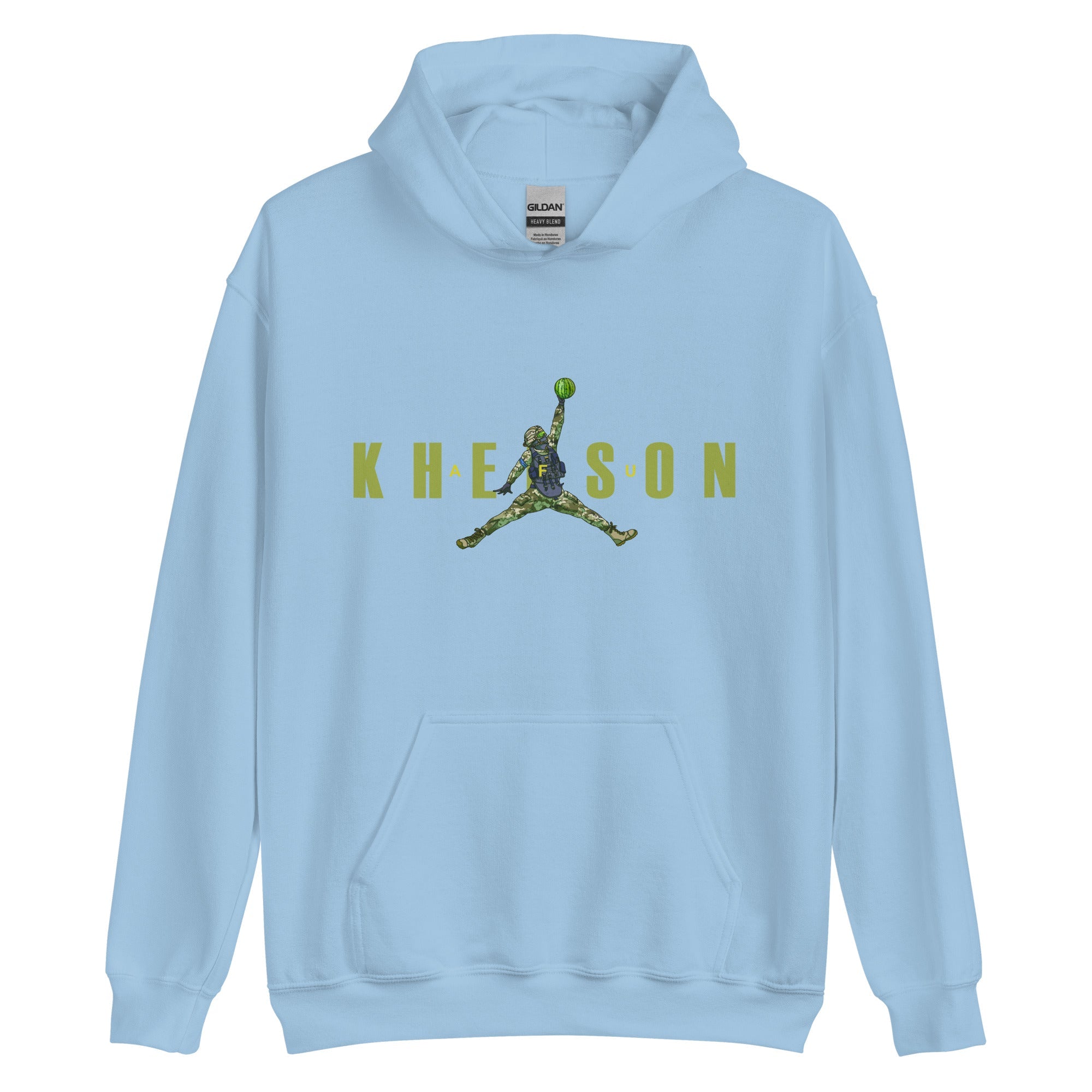 Kherson - Watermelon Warrior Army Green - Adult Hoodie - Saint Javelin