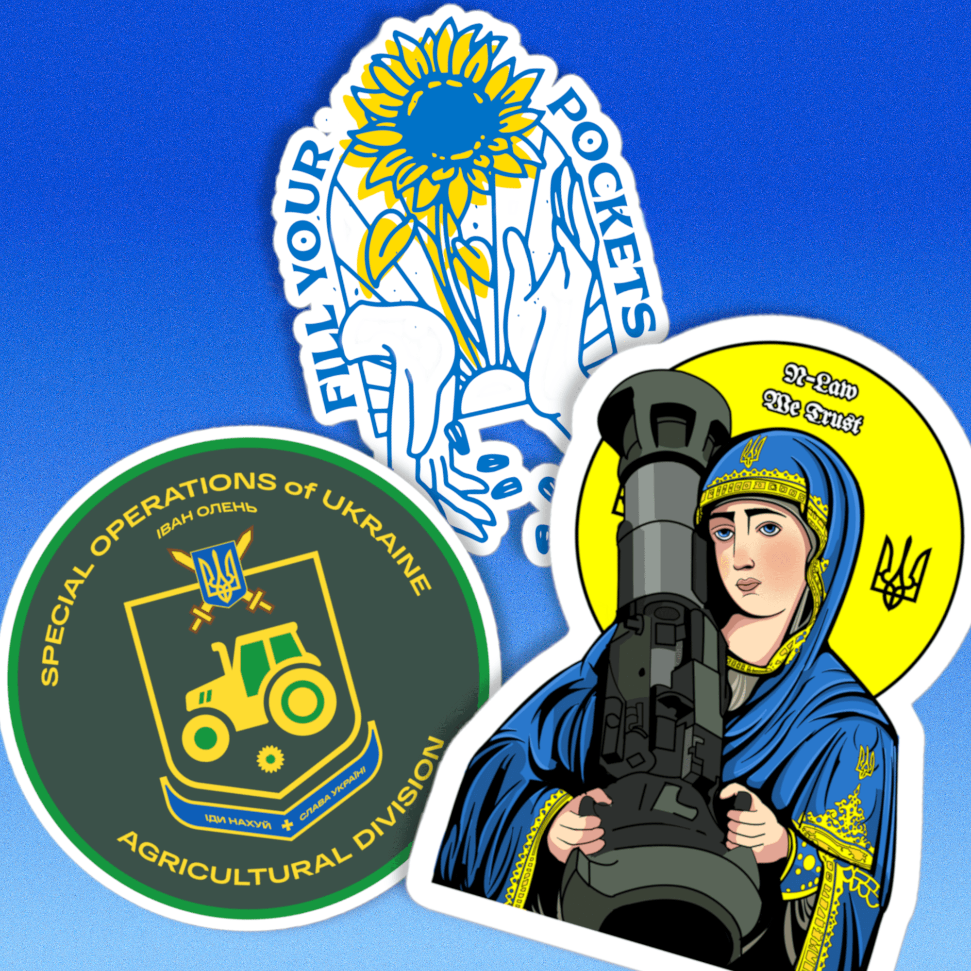 Made in Ukraine - Super 3 Sticker Pack - Saint Javelin