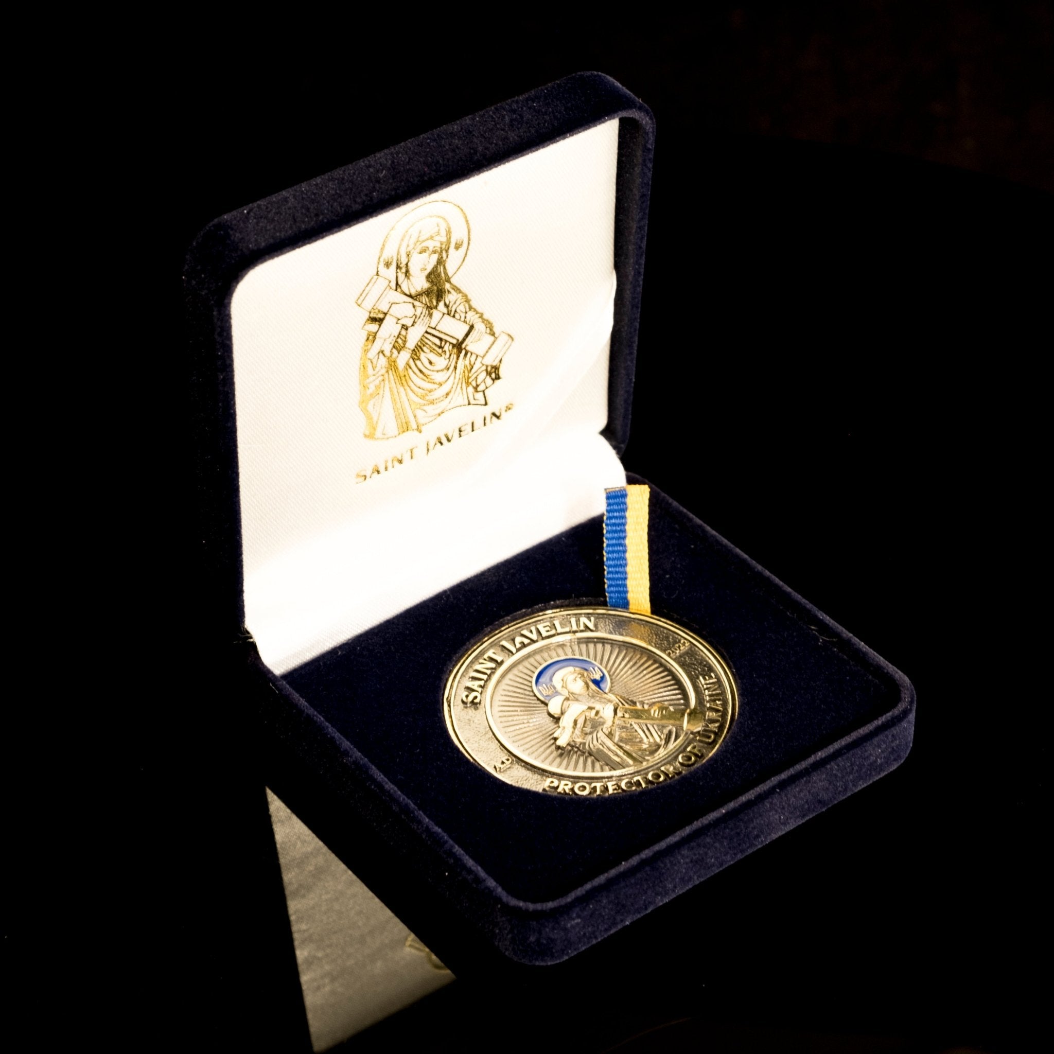 Saint Javelin Challenge Coin – YELLOW (Recycled Artillery Shells) - Saint Javelin