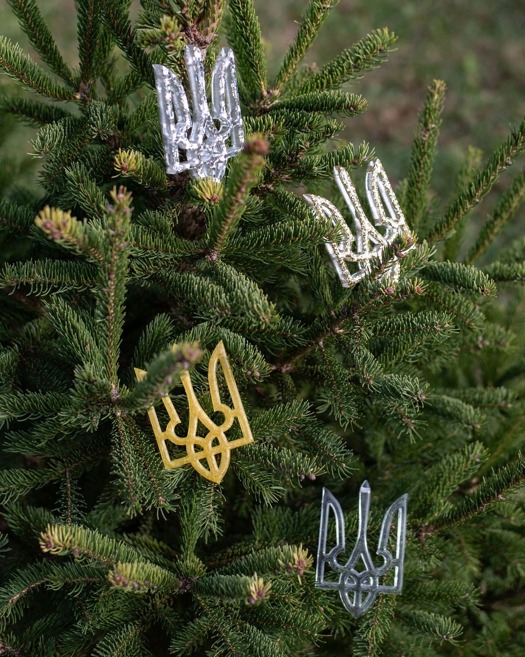 Silver Tryzub Ornament - Saint Javelin