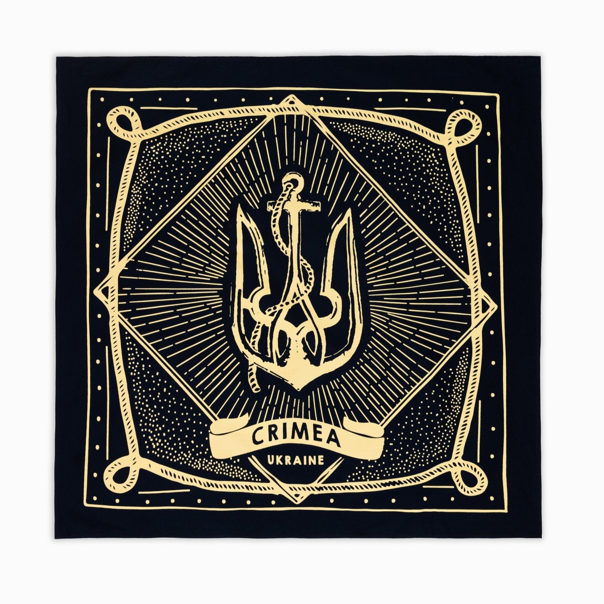Tryzub Anchor - Cotton Bandana - Saint Javelin