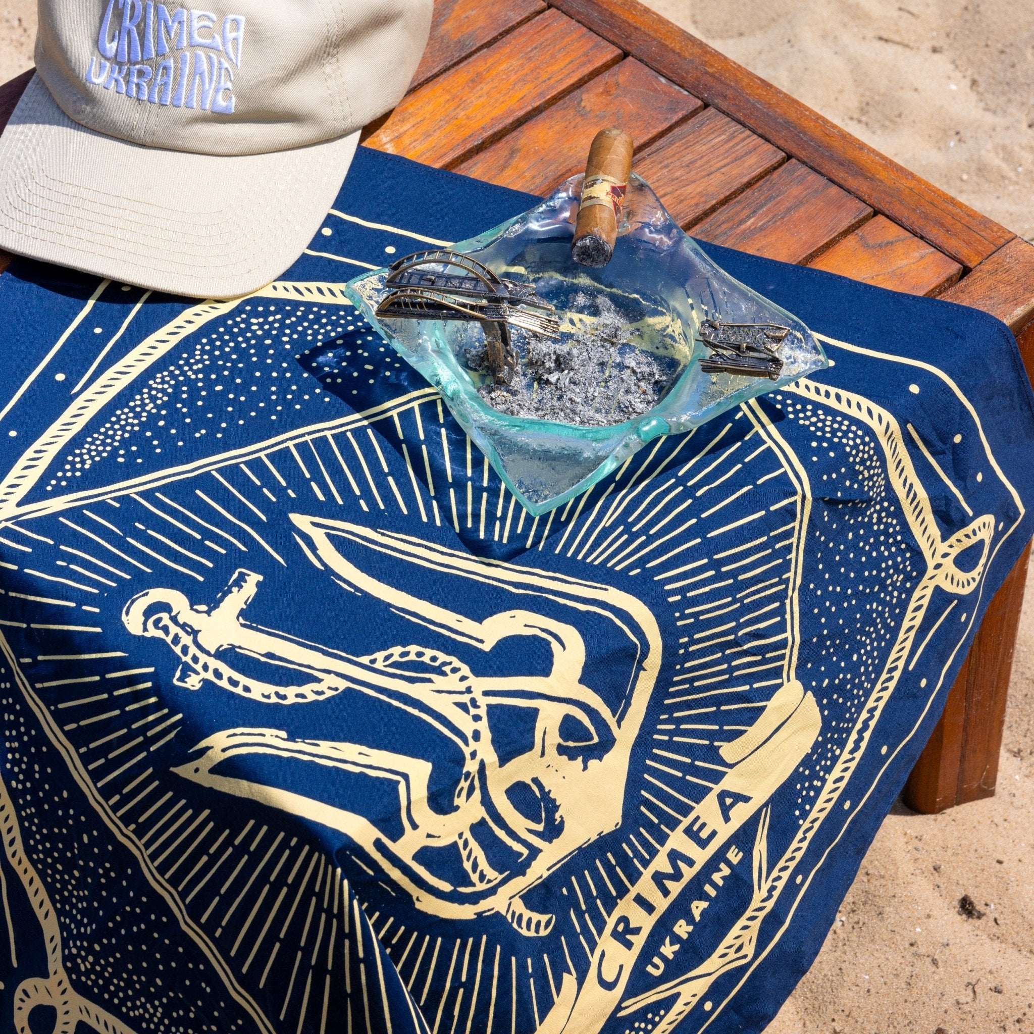 Tryzub Anchor - Cotton Bandana - Saint Javelin