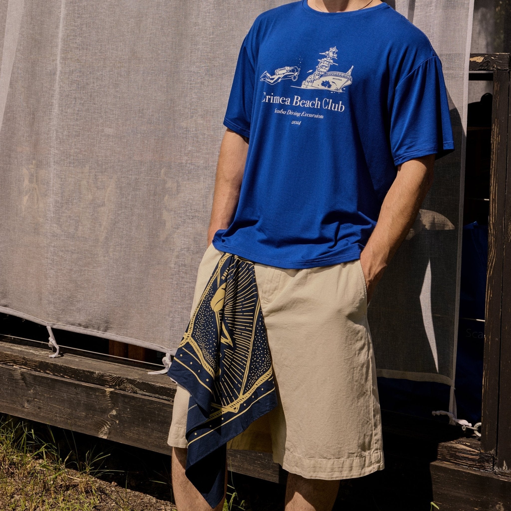 Tryzub Anchor - Cotton Bandana - Saint Javelin