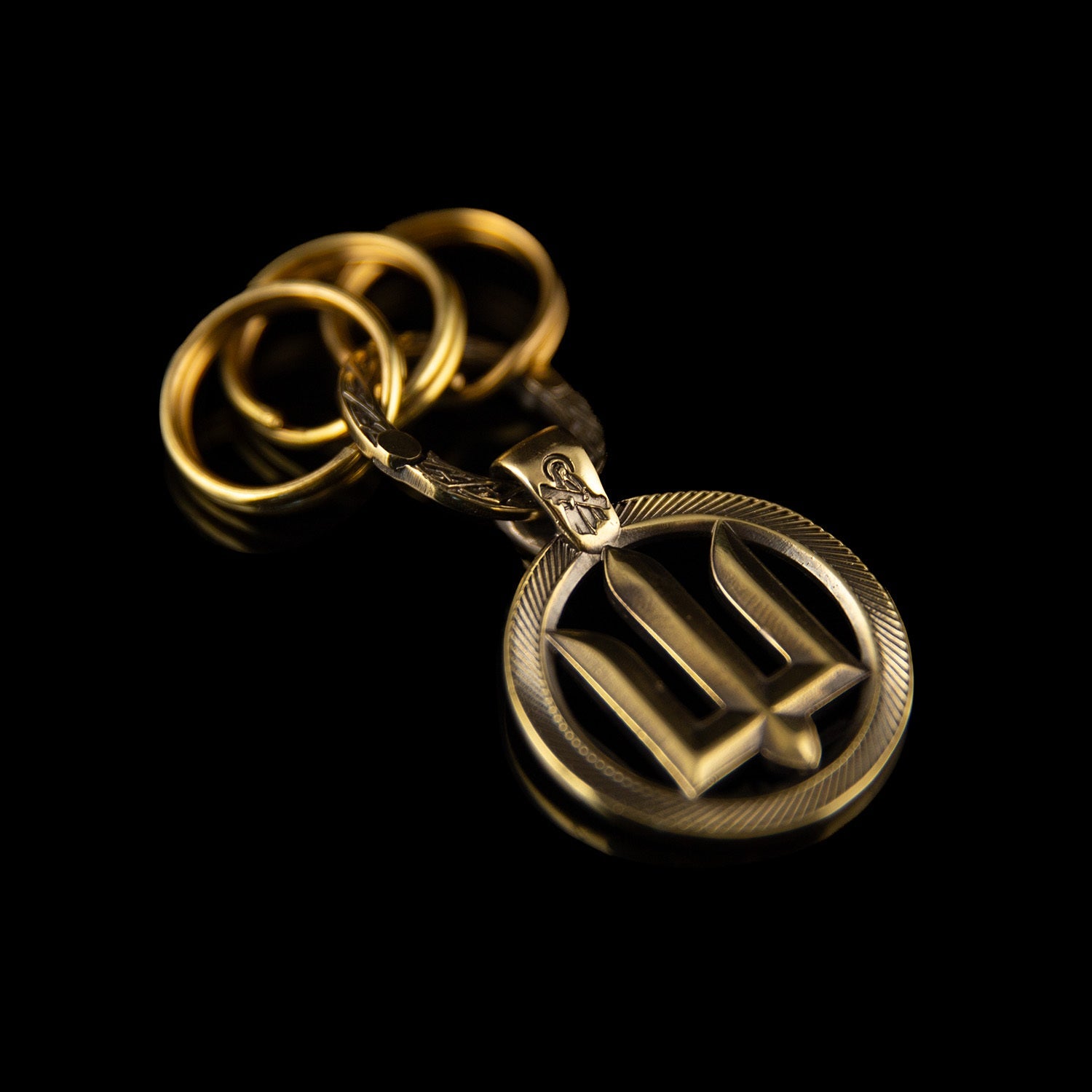 Tryzub - Keychain (Recycled Artillery Shells) - Saint Javelin