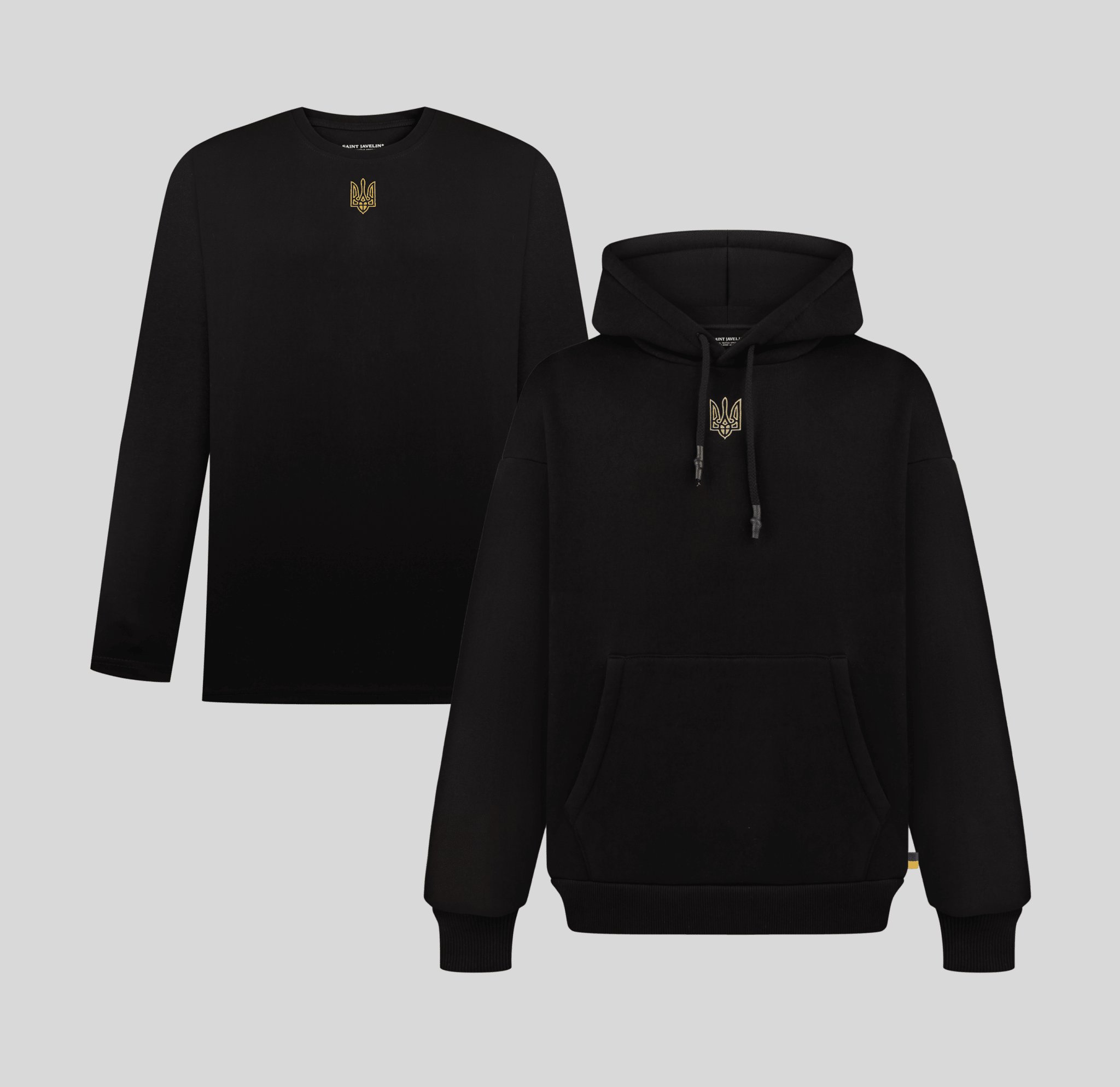 トップス Suyoung Embroidered Tryzub Hoodie + Long Sleeve Bundle — 45% Off – Saint