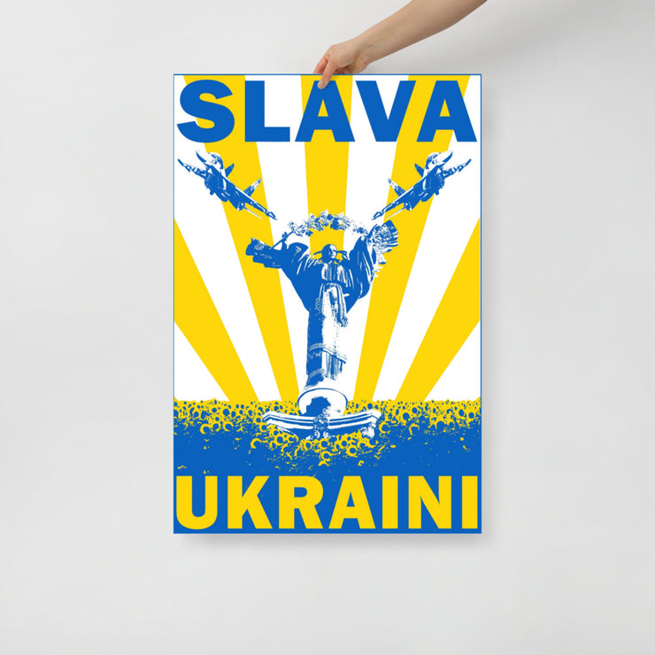 Slava Ukraini MiGs over Kyiv - Poster