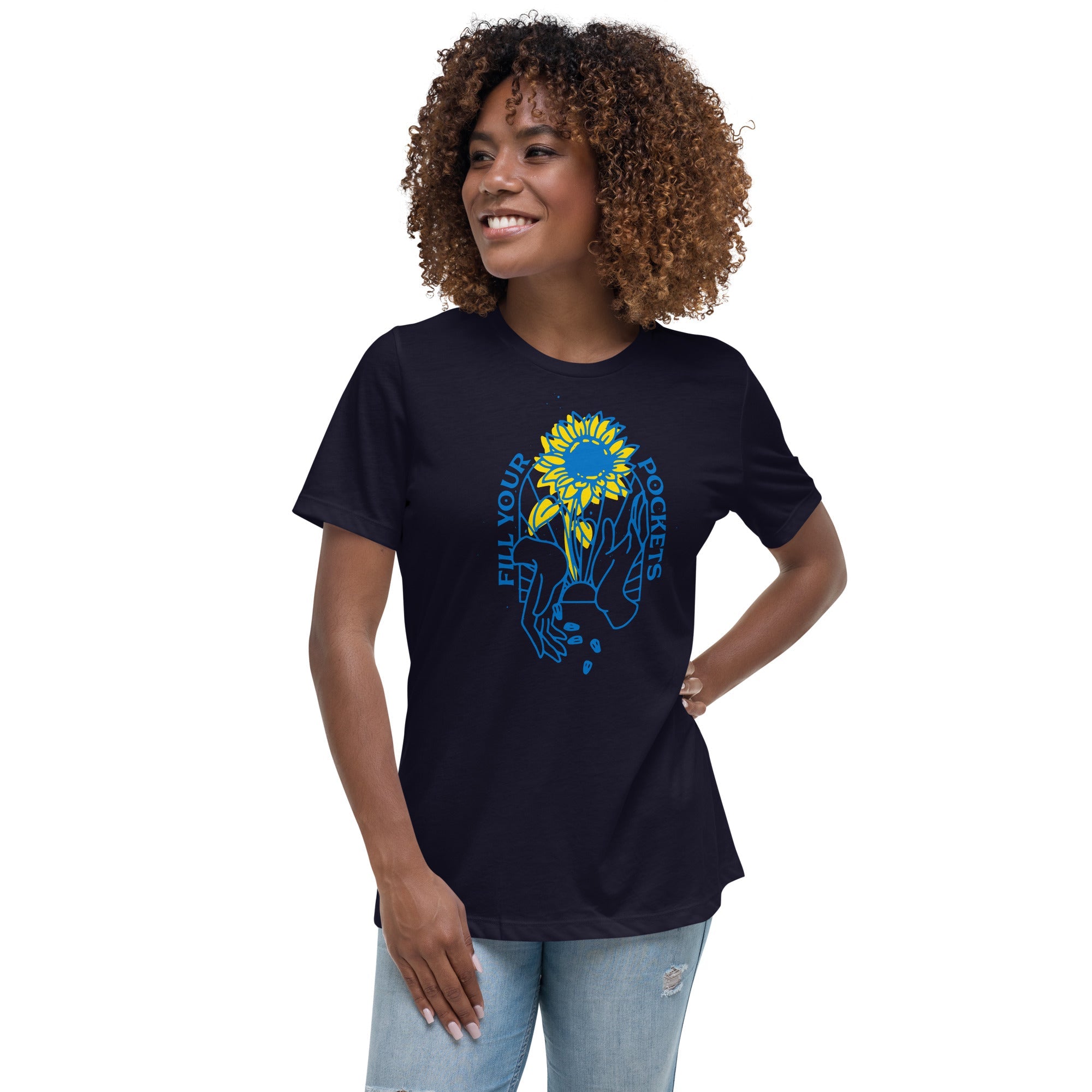 Fill Your Pockets With Sunflowers EN - Adult Women's TShirt - Saint Javelin