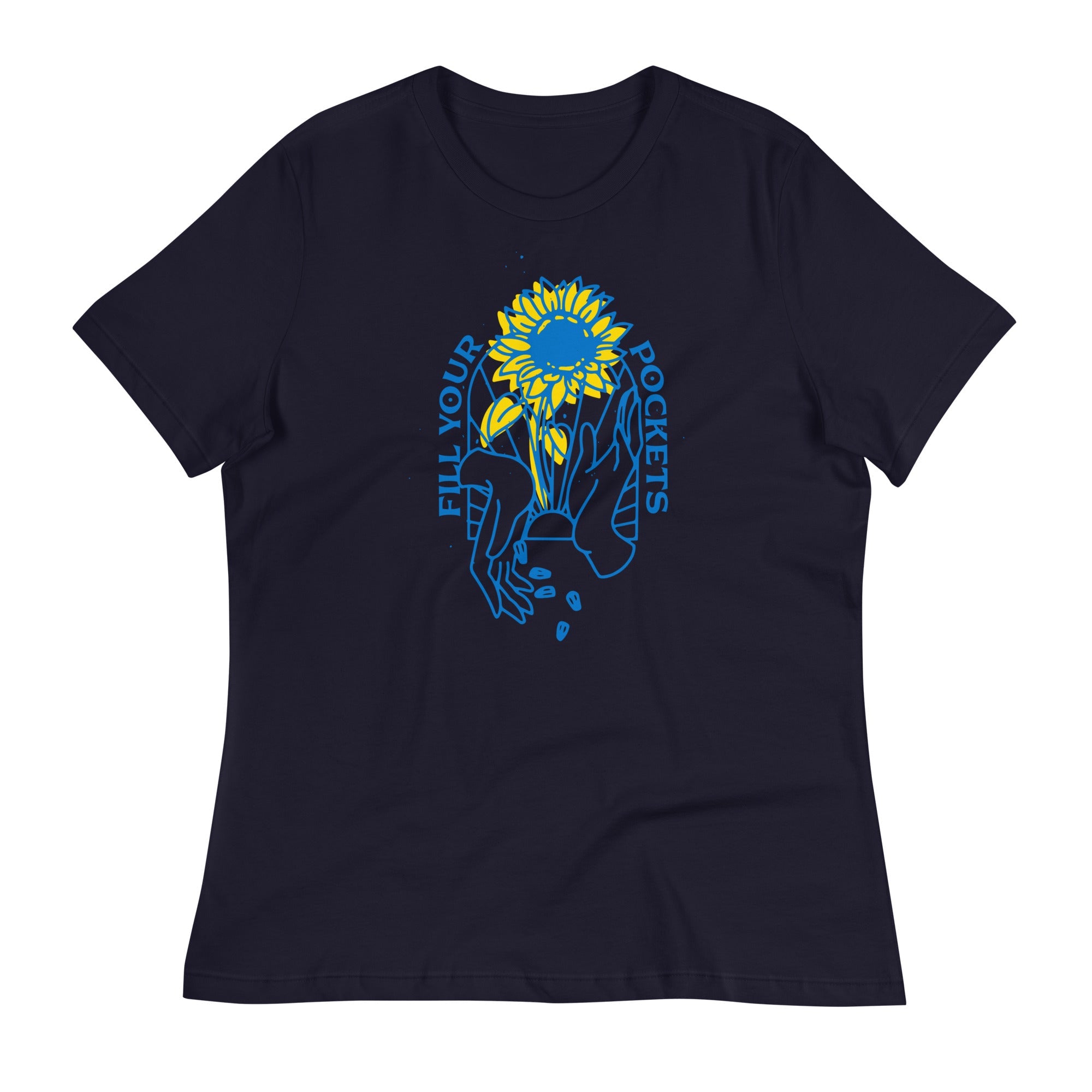 Fill Your Pockets With Sunflowers EN - Adult Women's TShirt - Saint Javelin