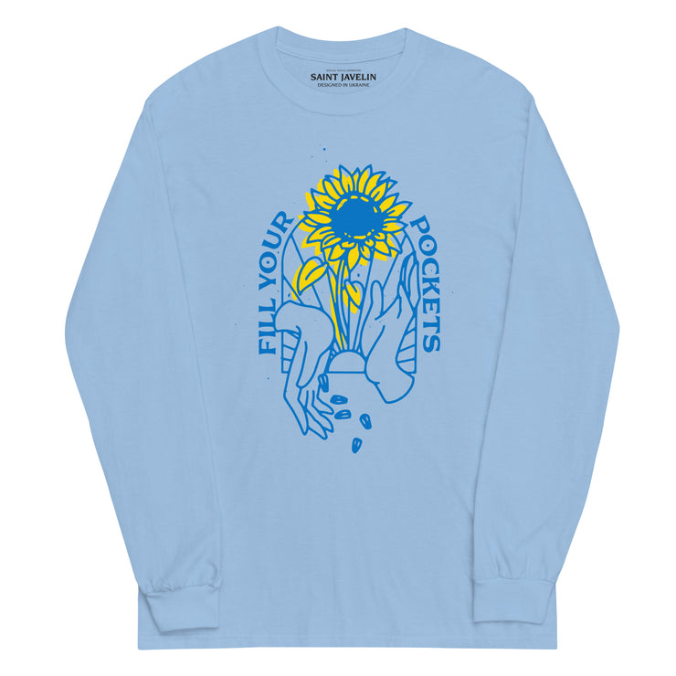 Fill Your Pockets With Sunflowers - Adult Long Sleeve Shirt