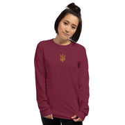 Freedom Embroidered Tryzub - Adult Long Sleeve Shirt