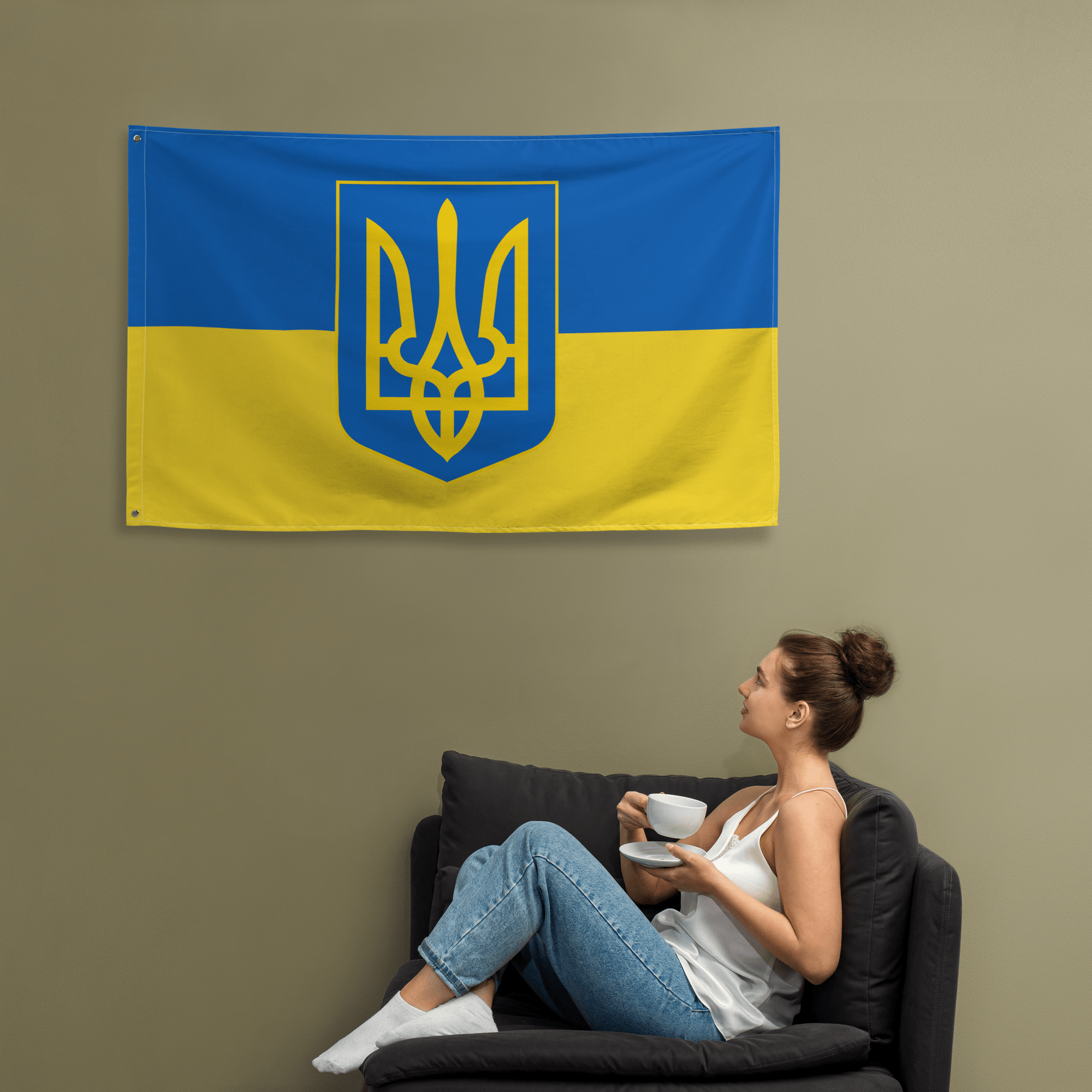 National Tryzub - Ukrainian Flag - Saint Javelin