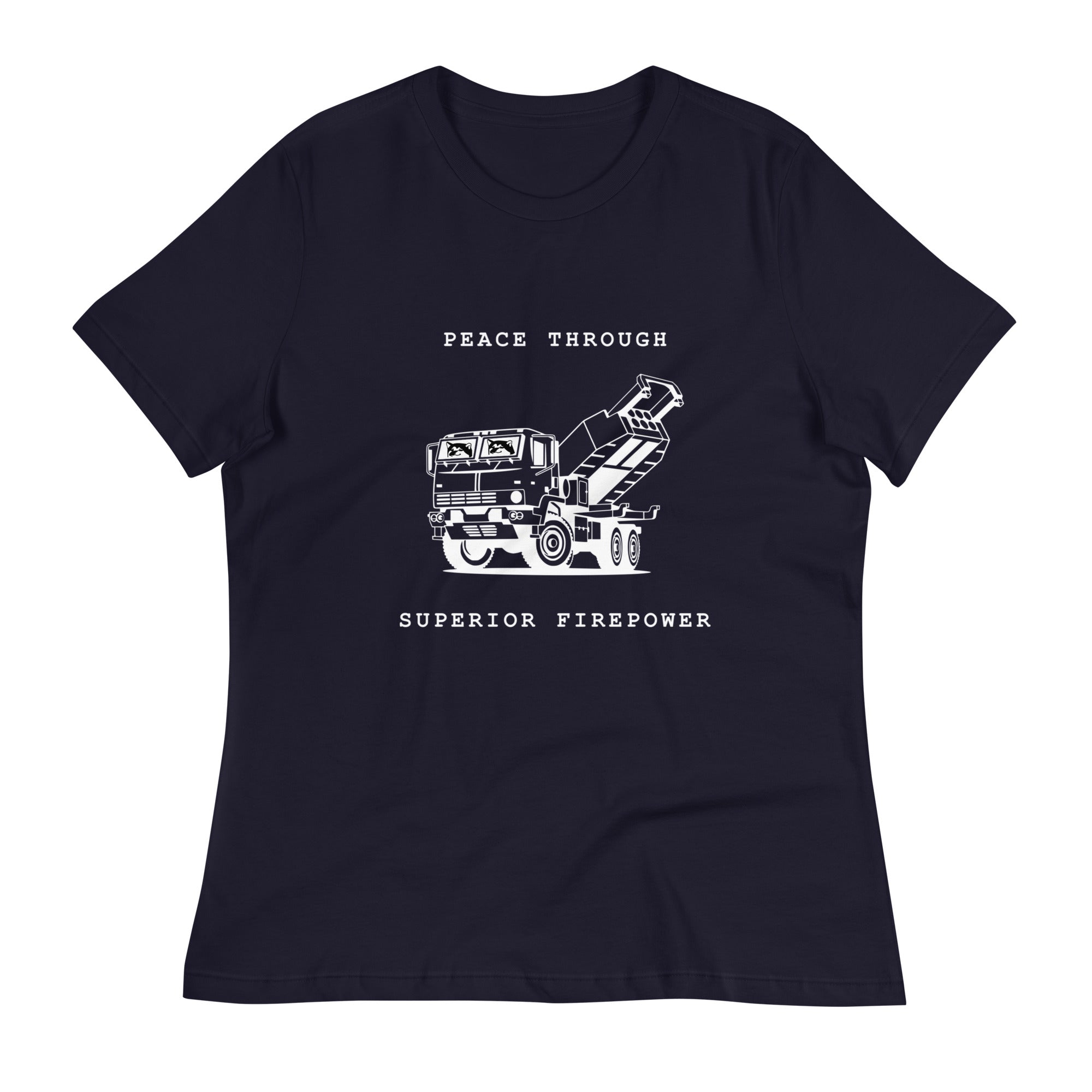 Peace Through Superior Firepower - Adult Women's TShirt - Saint Javelin