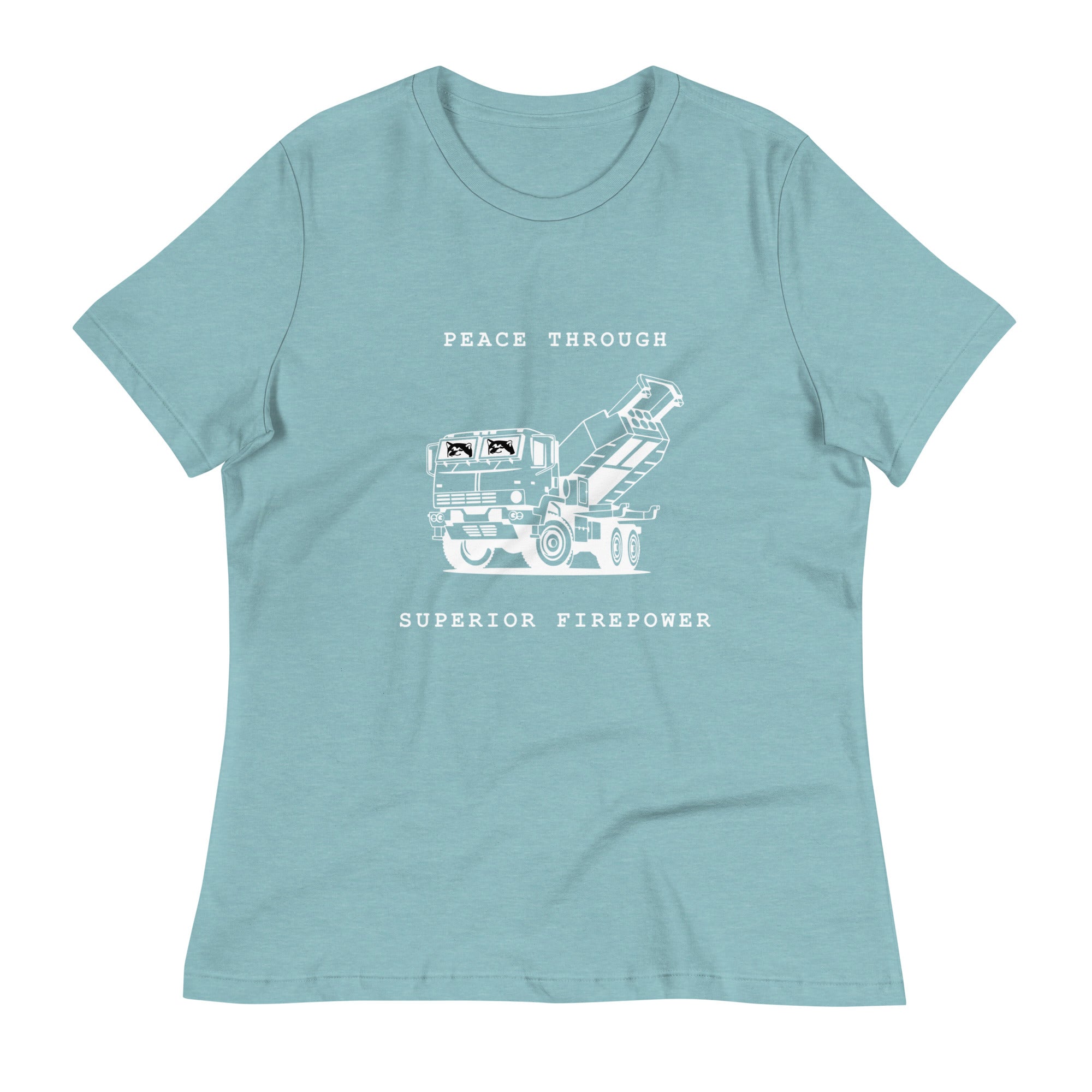 Peace Through Superior Firepower - Adult Women's TShirt - Saint Javelin