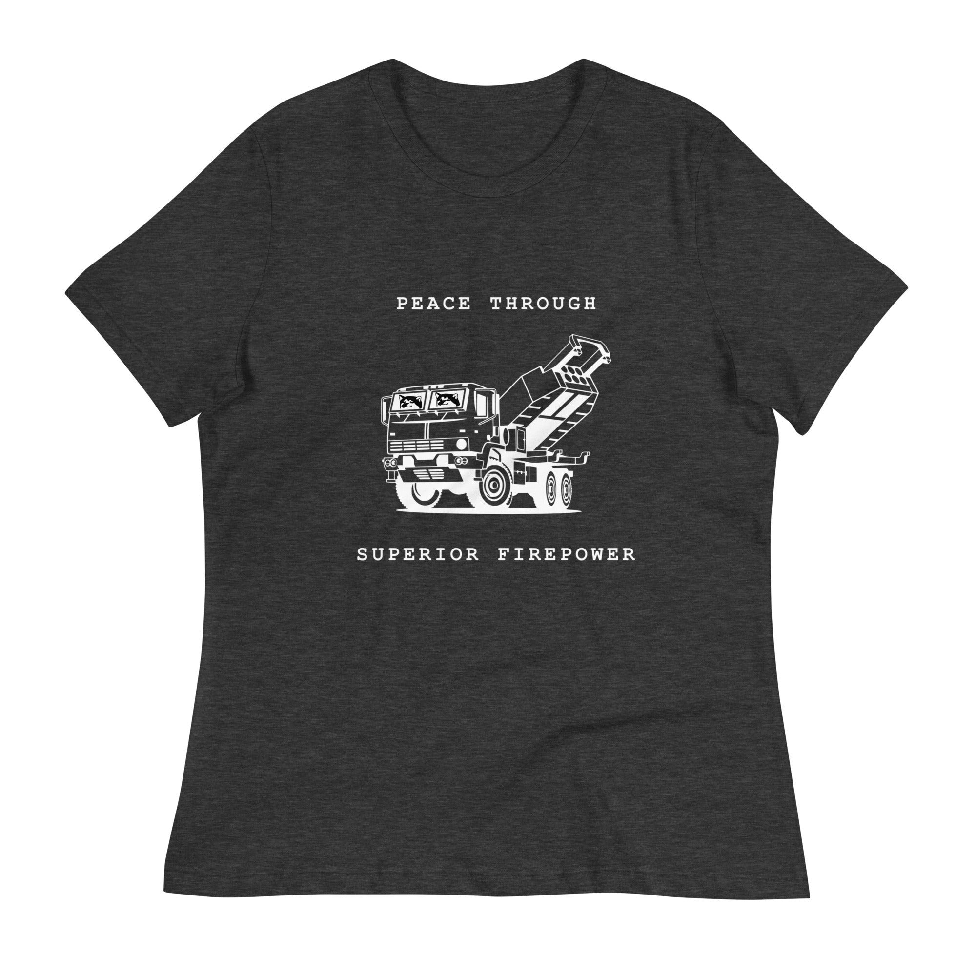 Peace Through Superior Firepower - Adult Women's TShirt - Saint Javelin